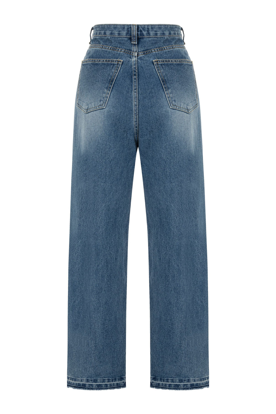 Jeans with Asymmetric Closure (Final Sale)