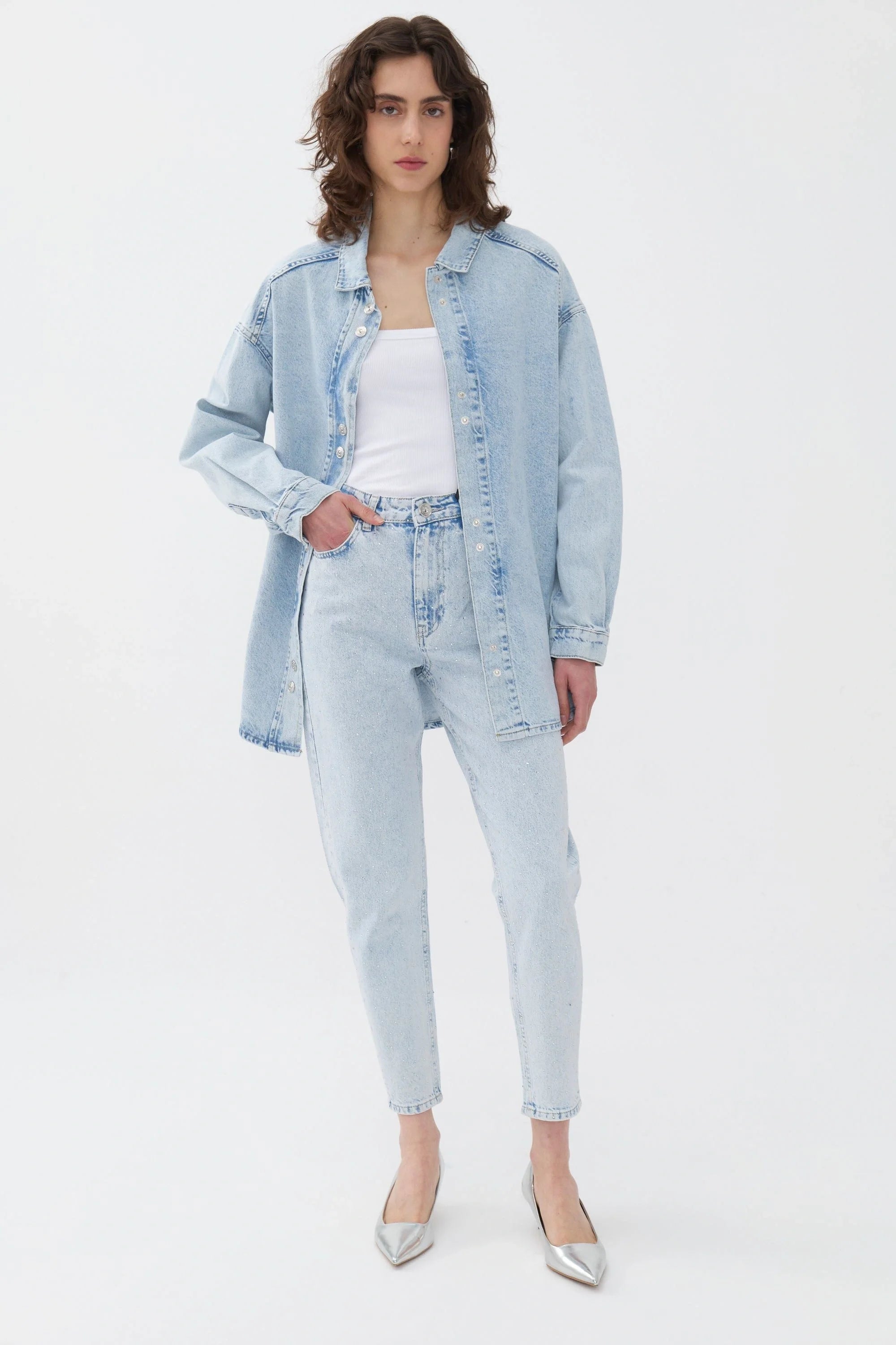 Oversize Jean Shirt (Final Sale)
