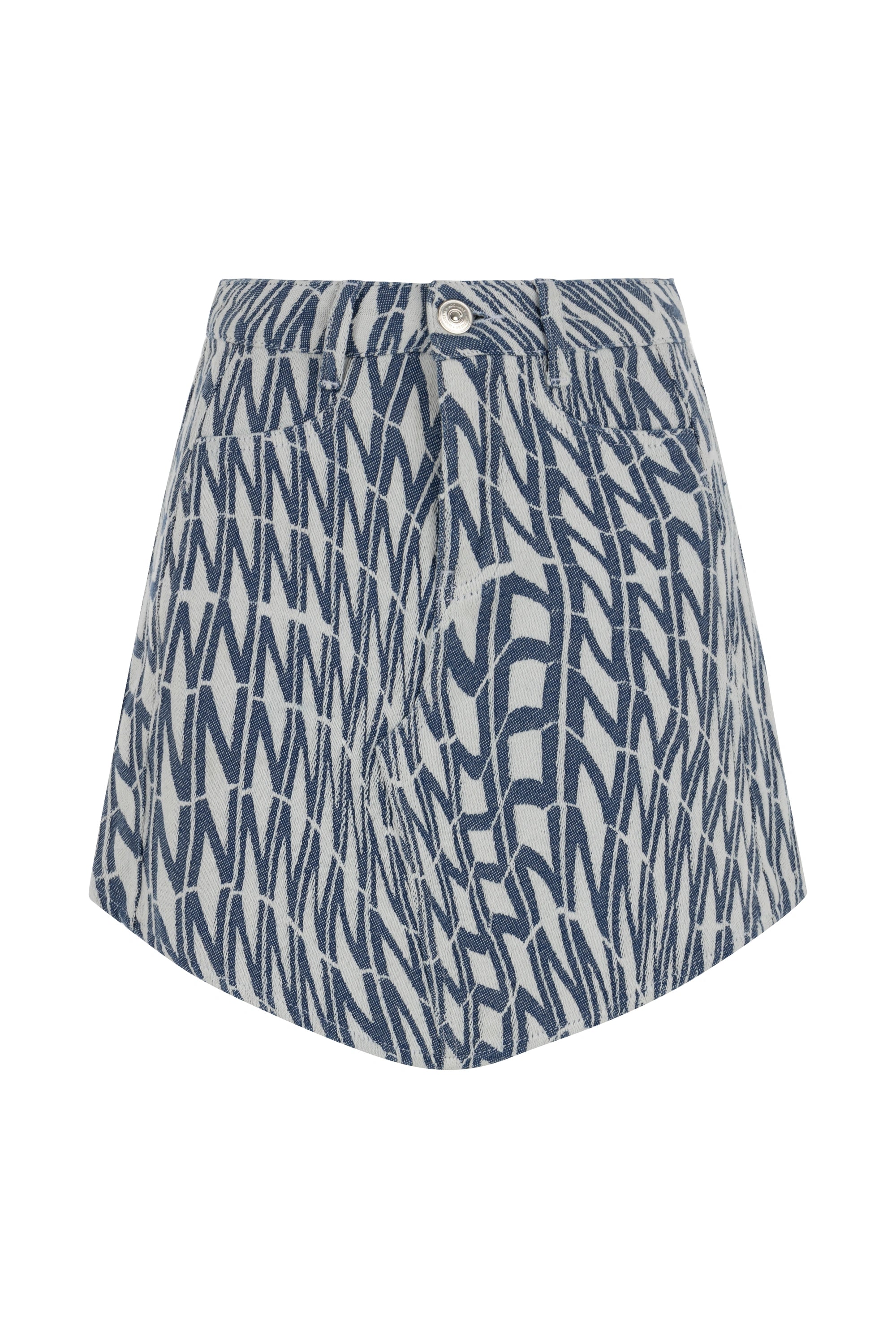 Patterned Mini Skirt