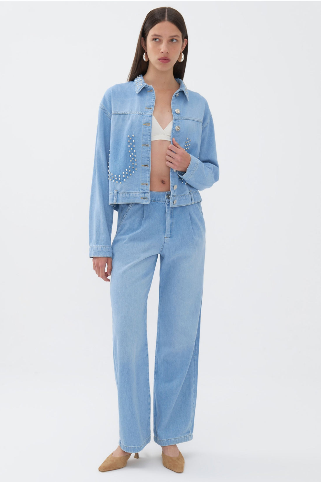 Studded Jean Jacket (Final Sale)