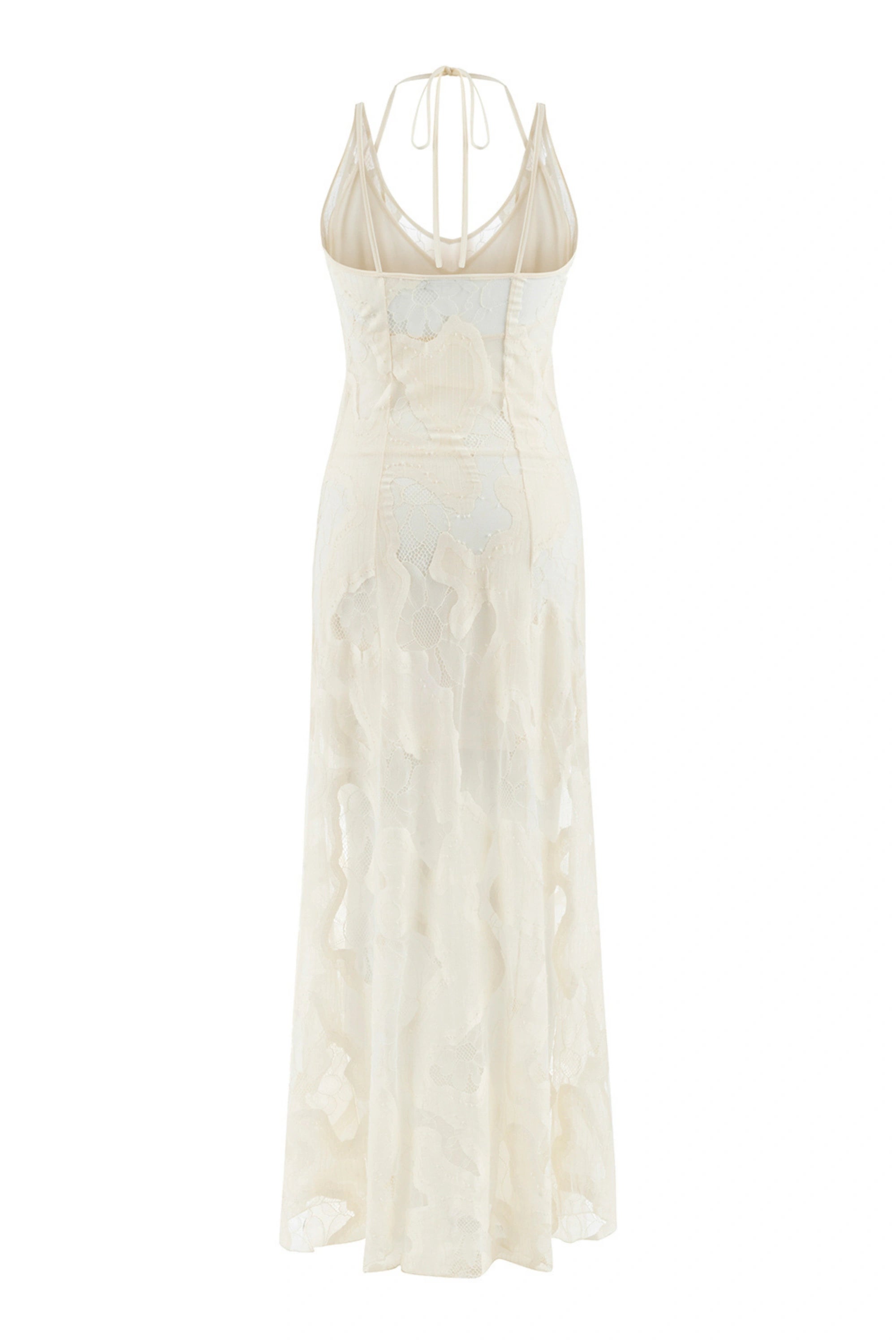 Scallop Embroidered Long Dress