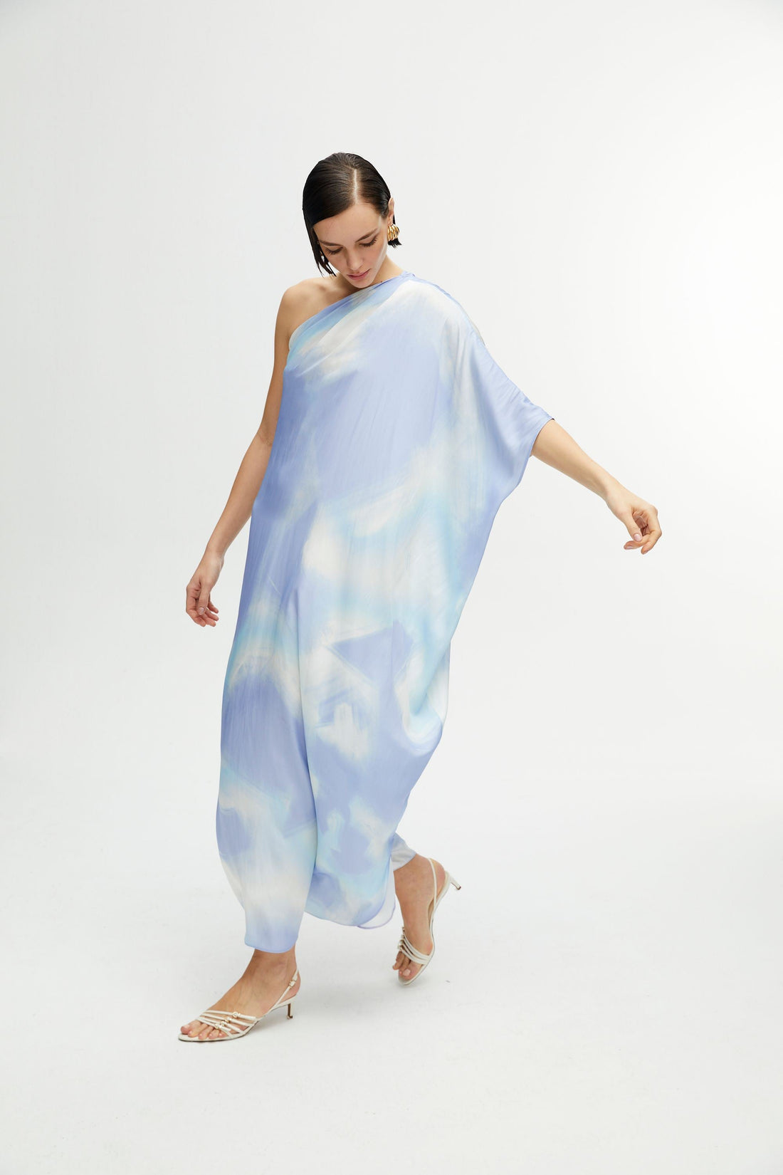 One Sleeve Flowy Dress