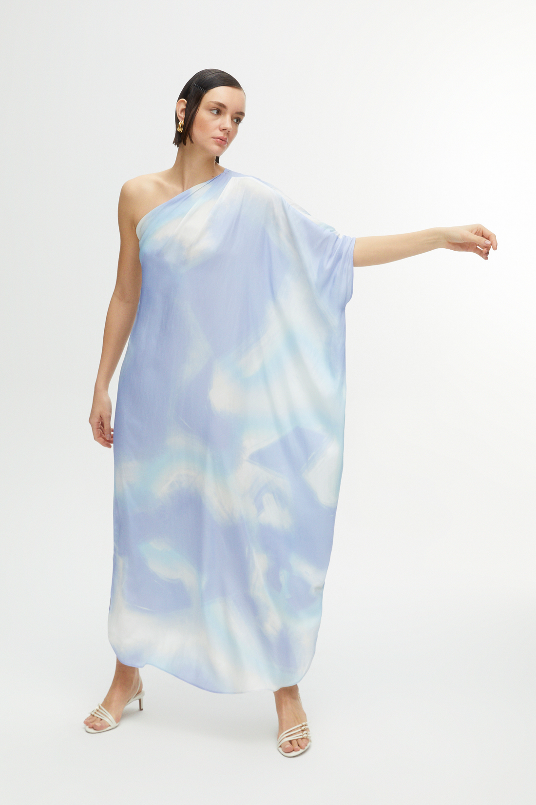 One Sleeve Flowy Dress