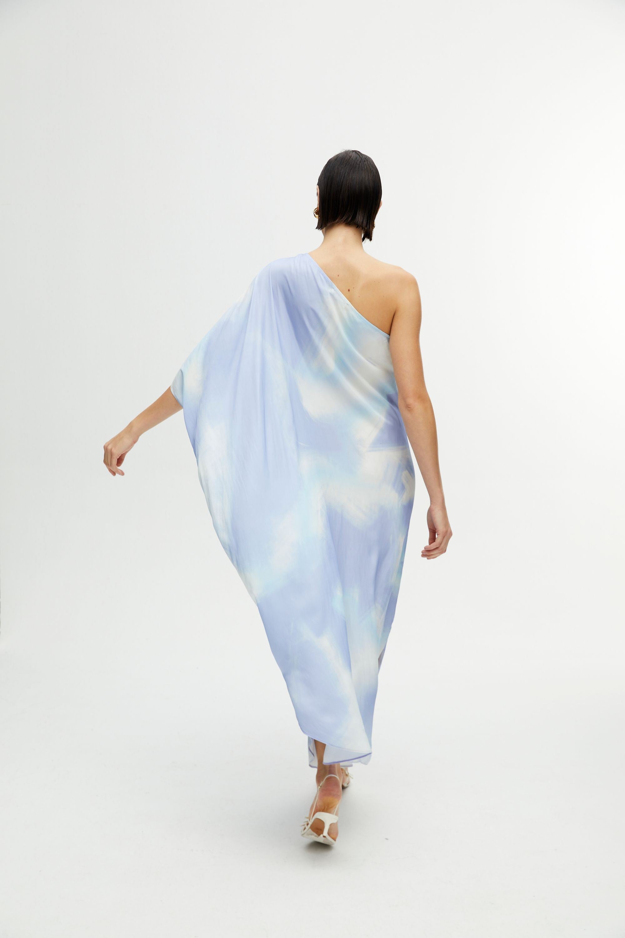 One Sleeve Flowy Dress