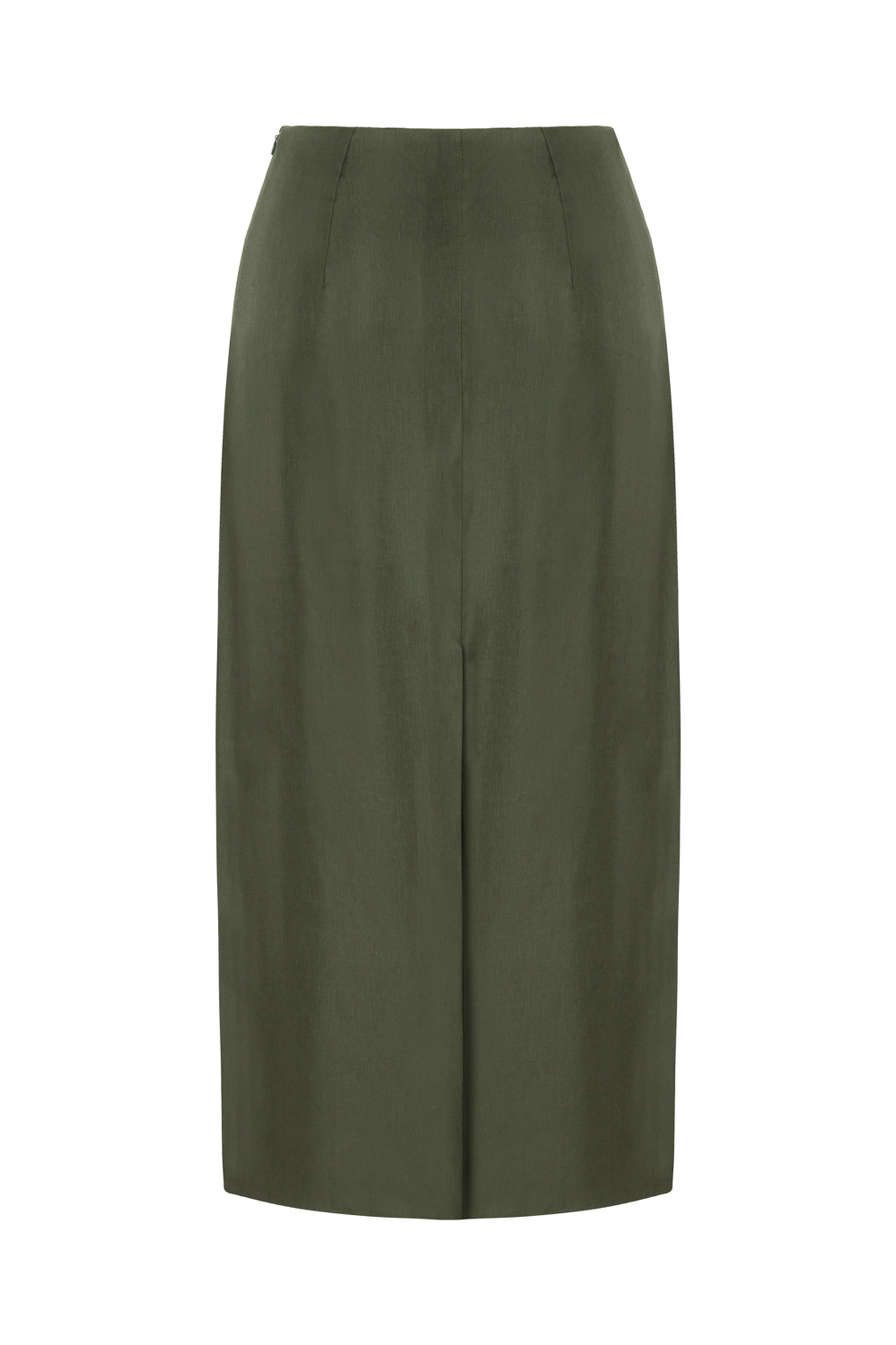 Slit Midi Skirt