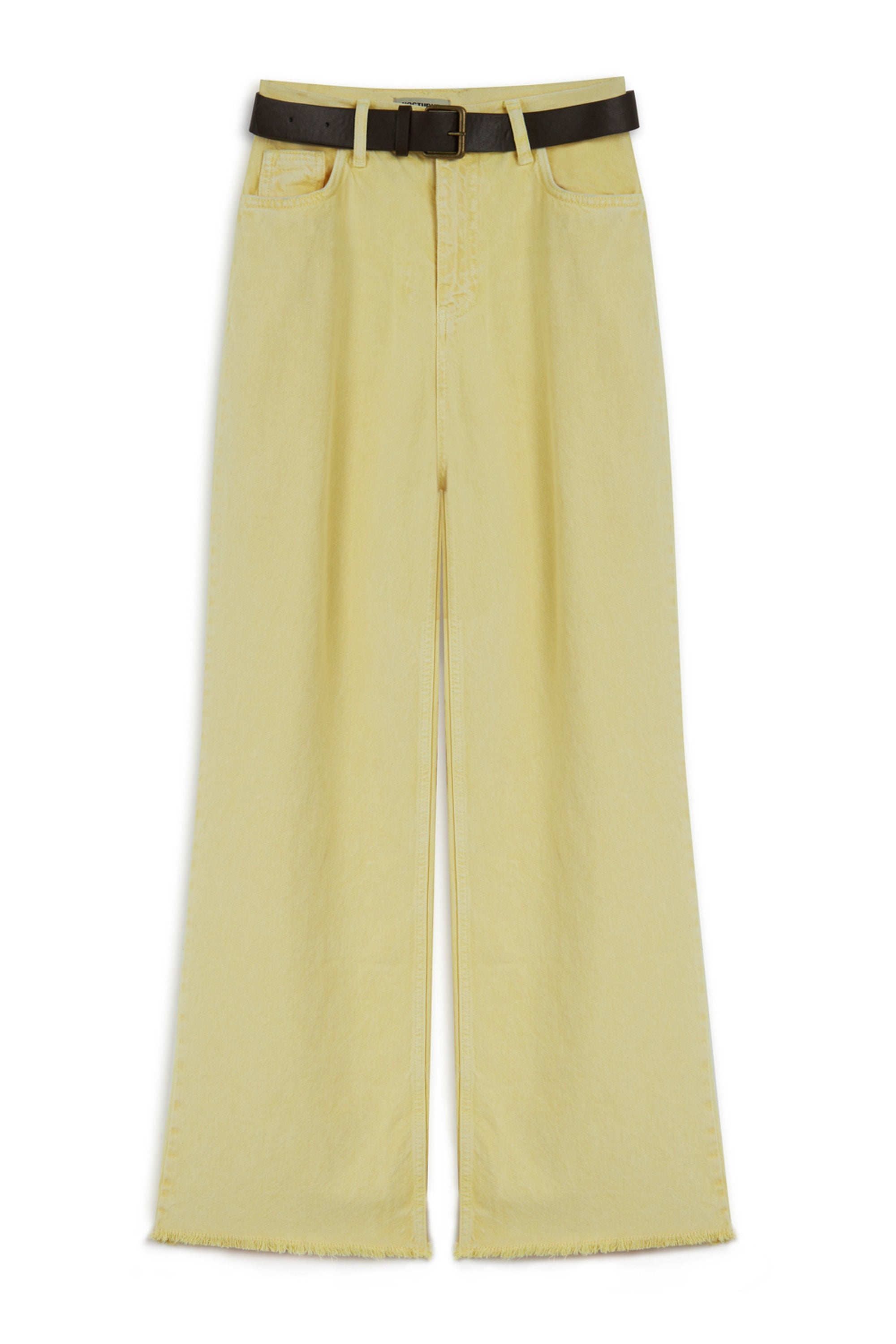 Yellow Wide Leg Jeans