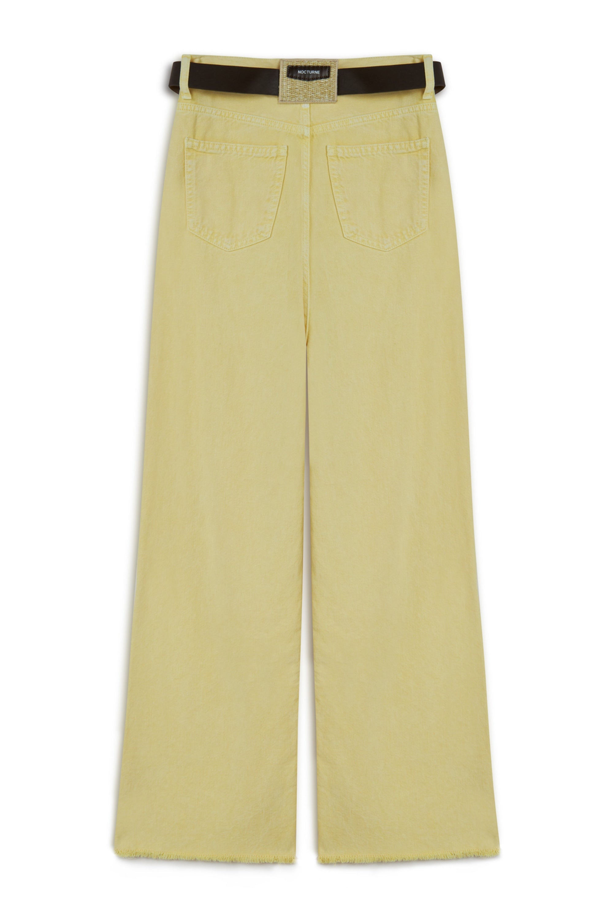 Yellow Wide Leg Jeans