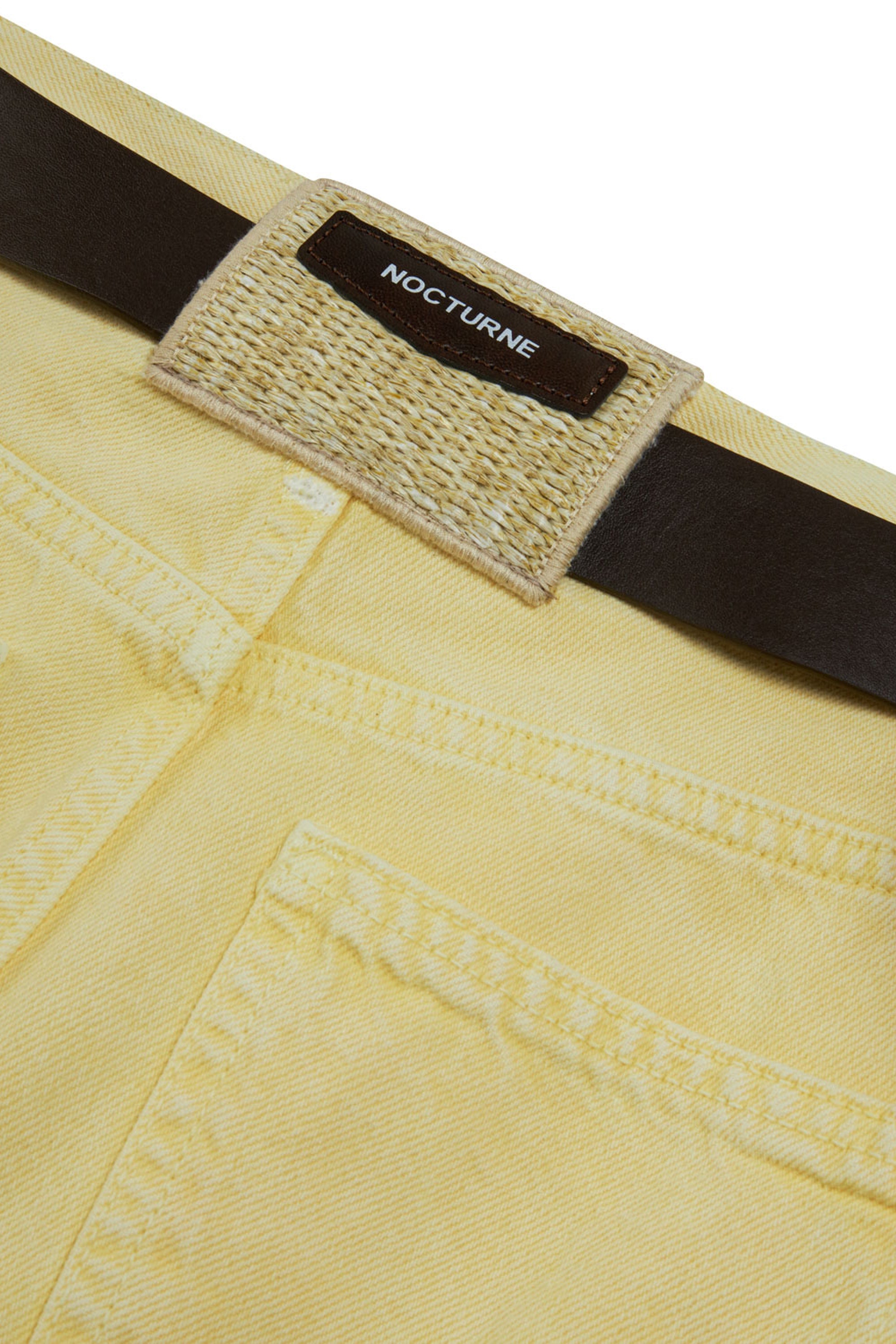 Yellow Wide Leg Jeans