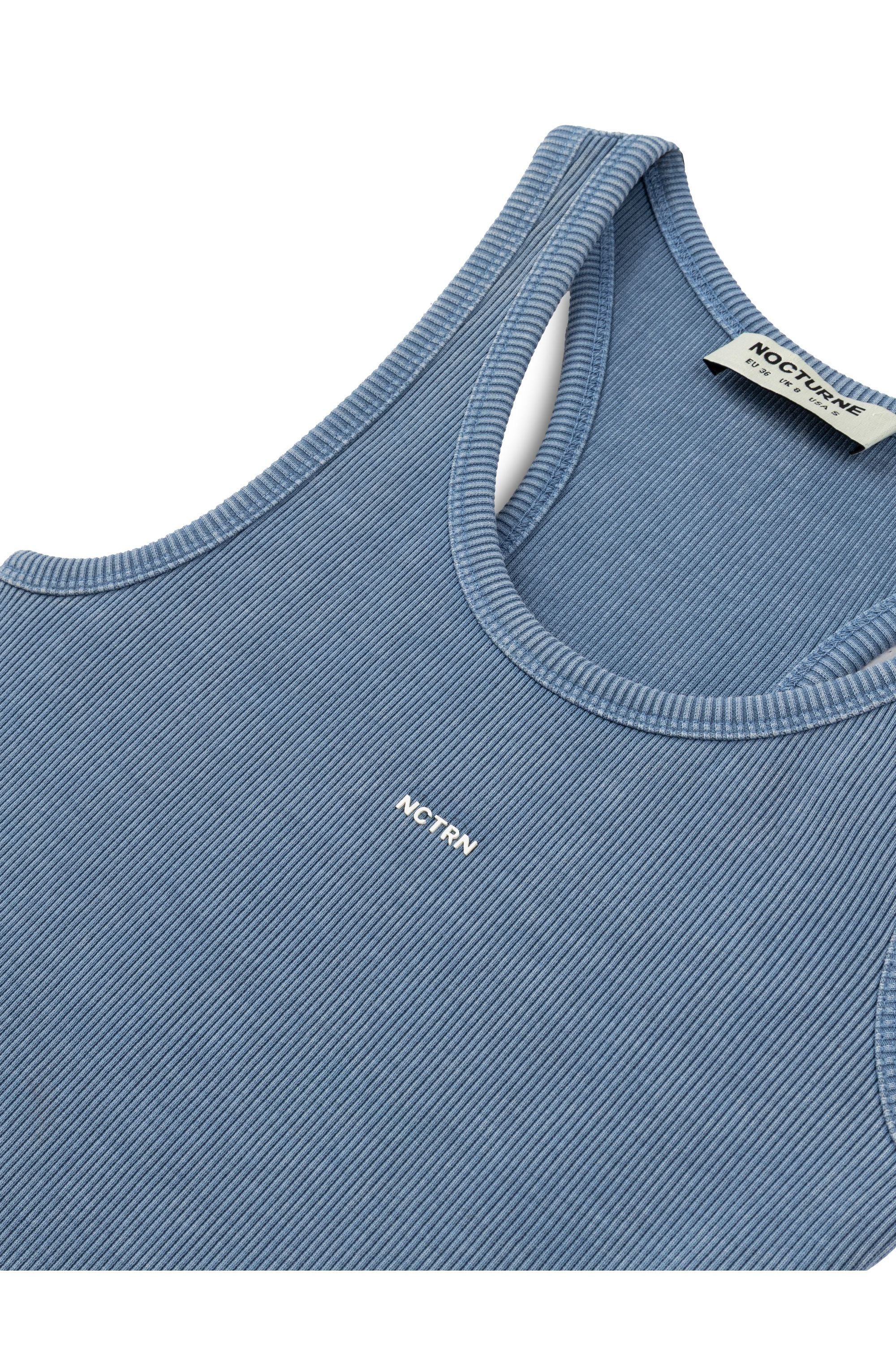 Blue Fitted Maxi Dress