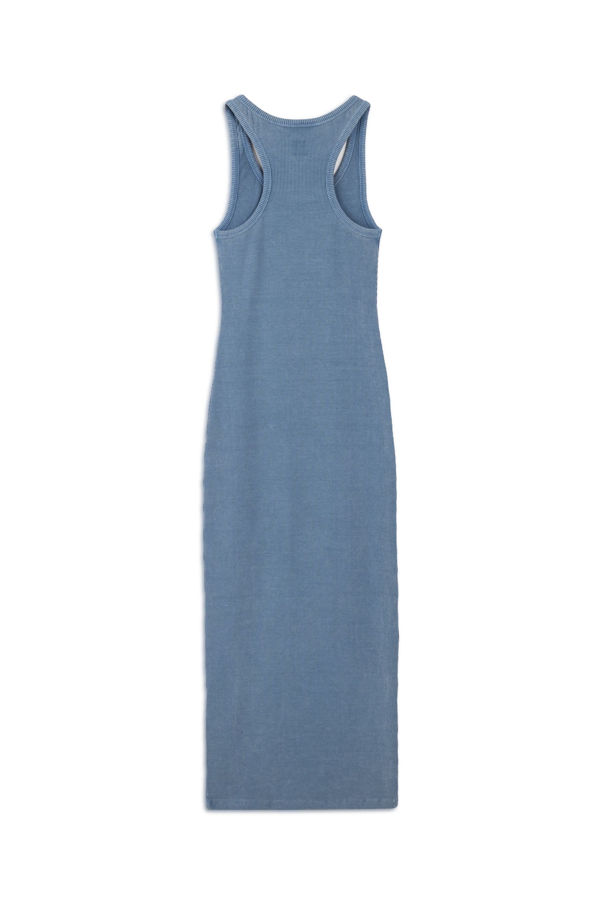Blue Fitted Maxi Dress