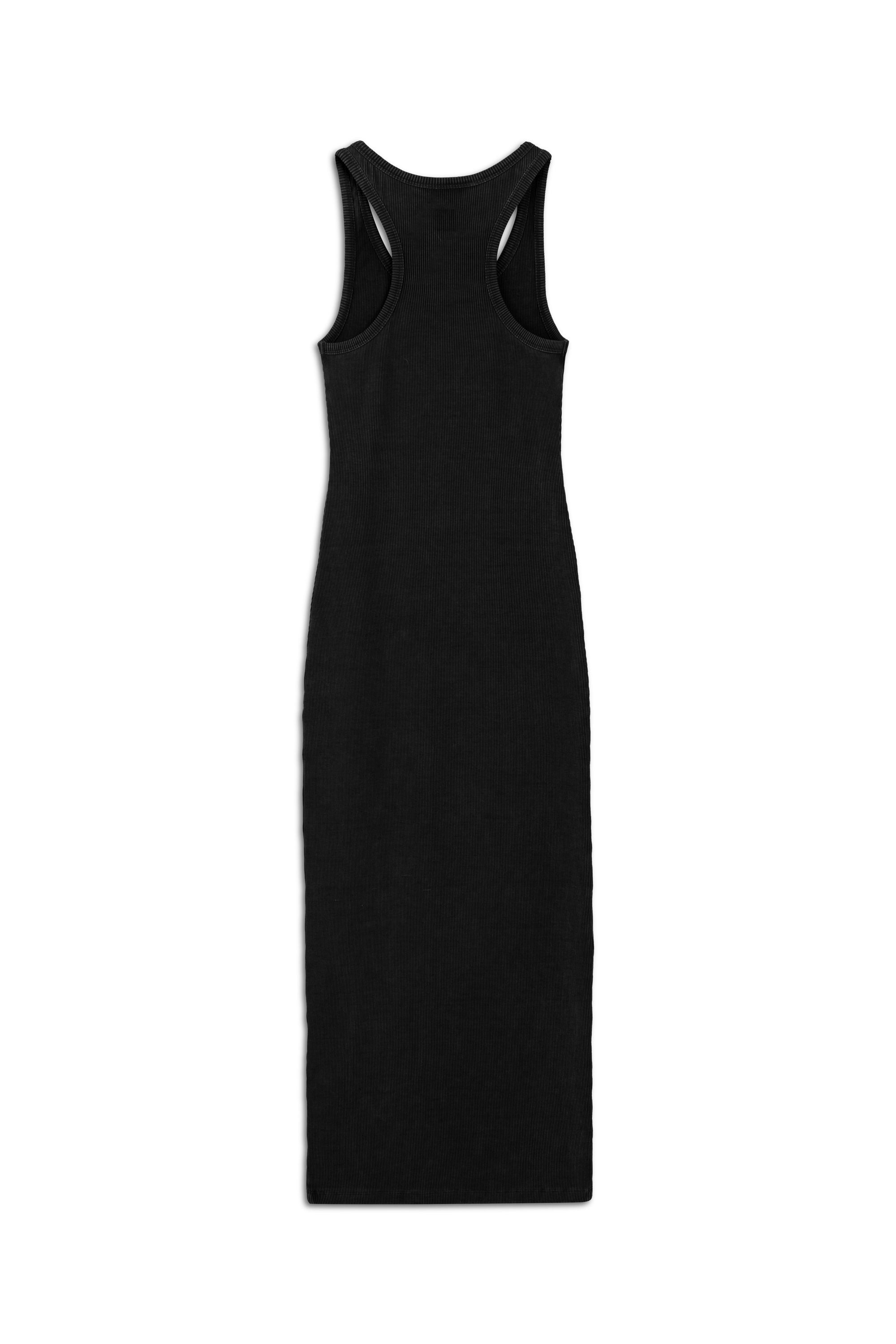 Black Printed Detail Maxi Dress