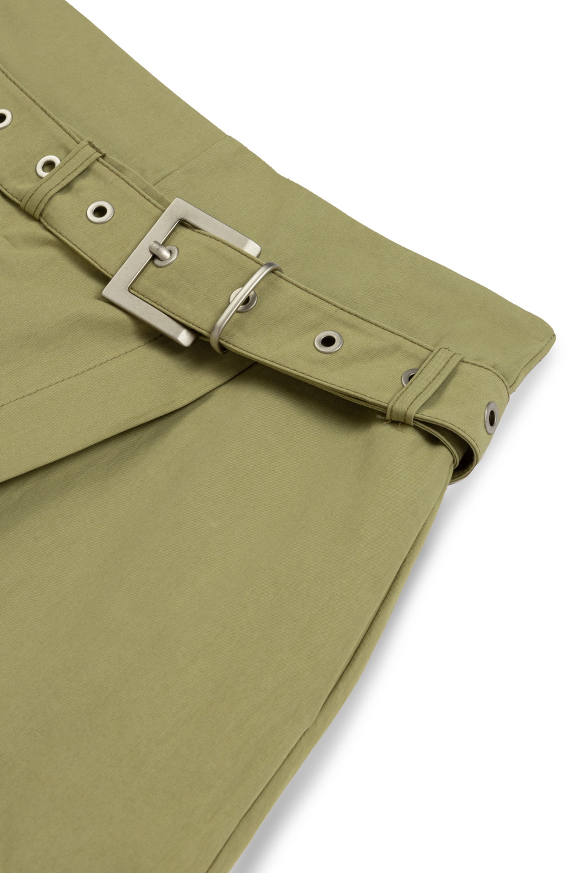 Olive Belt Detailed Skort