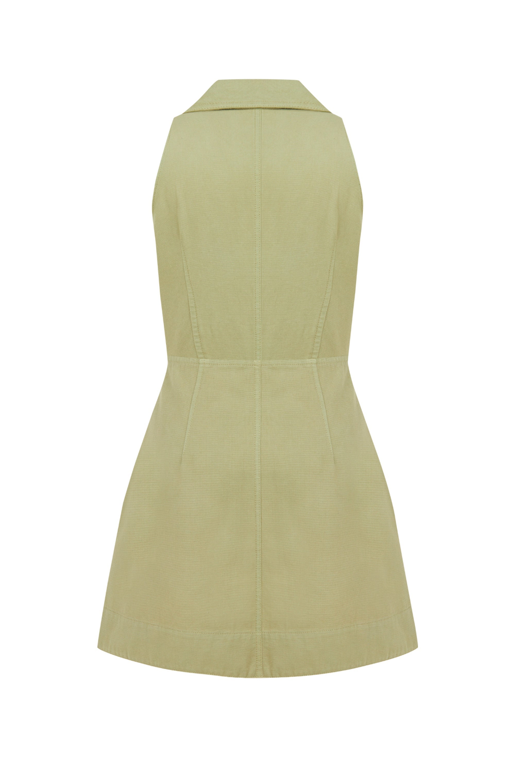 Olive Mini Dress with Pockets