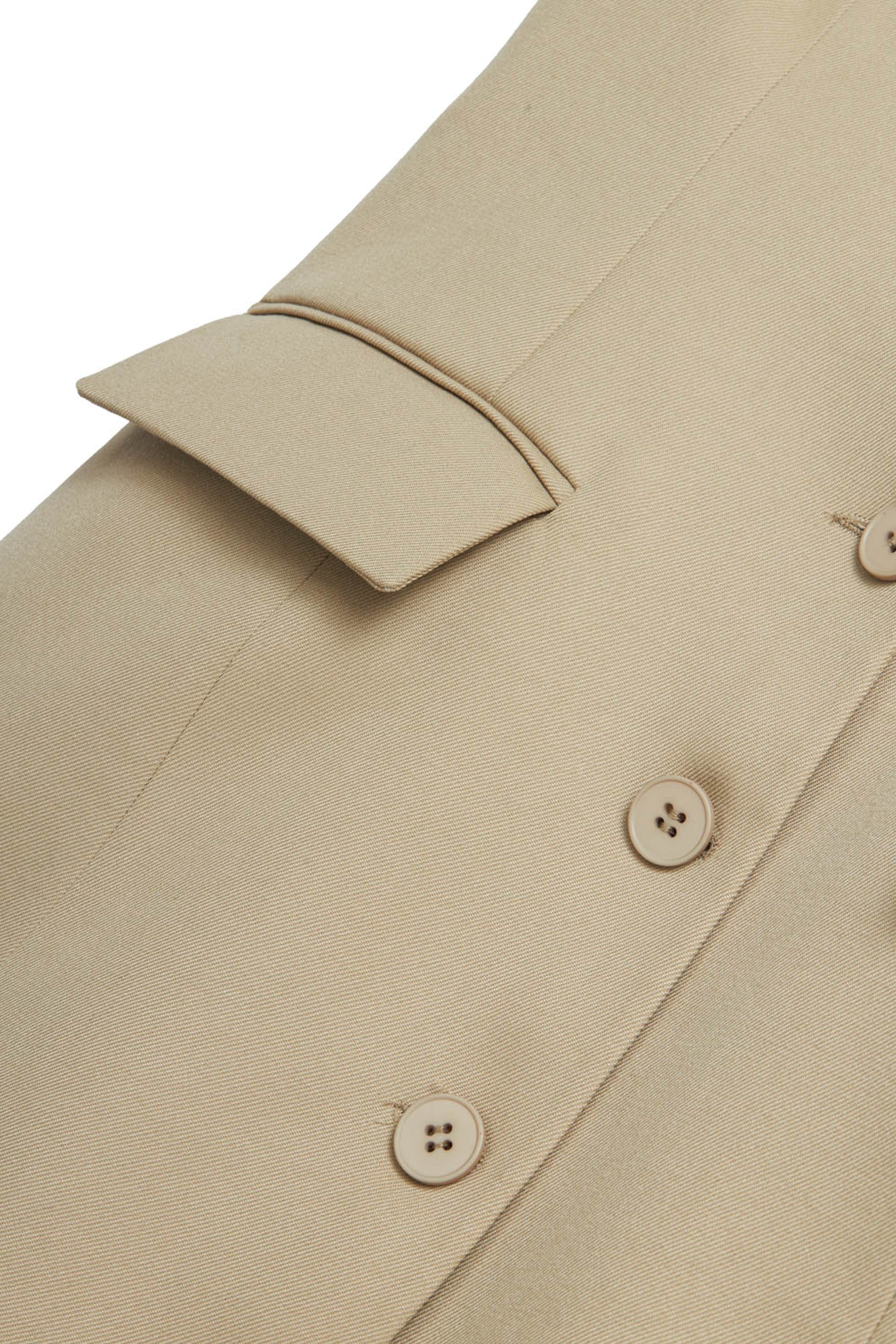 Beige Strapless Mini Dress