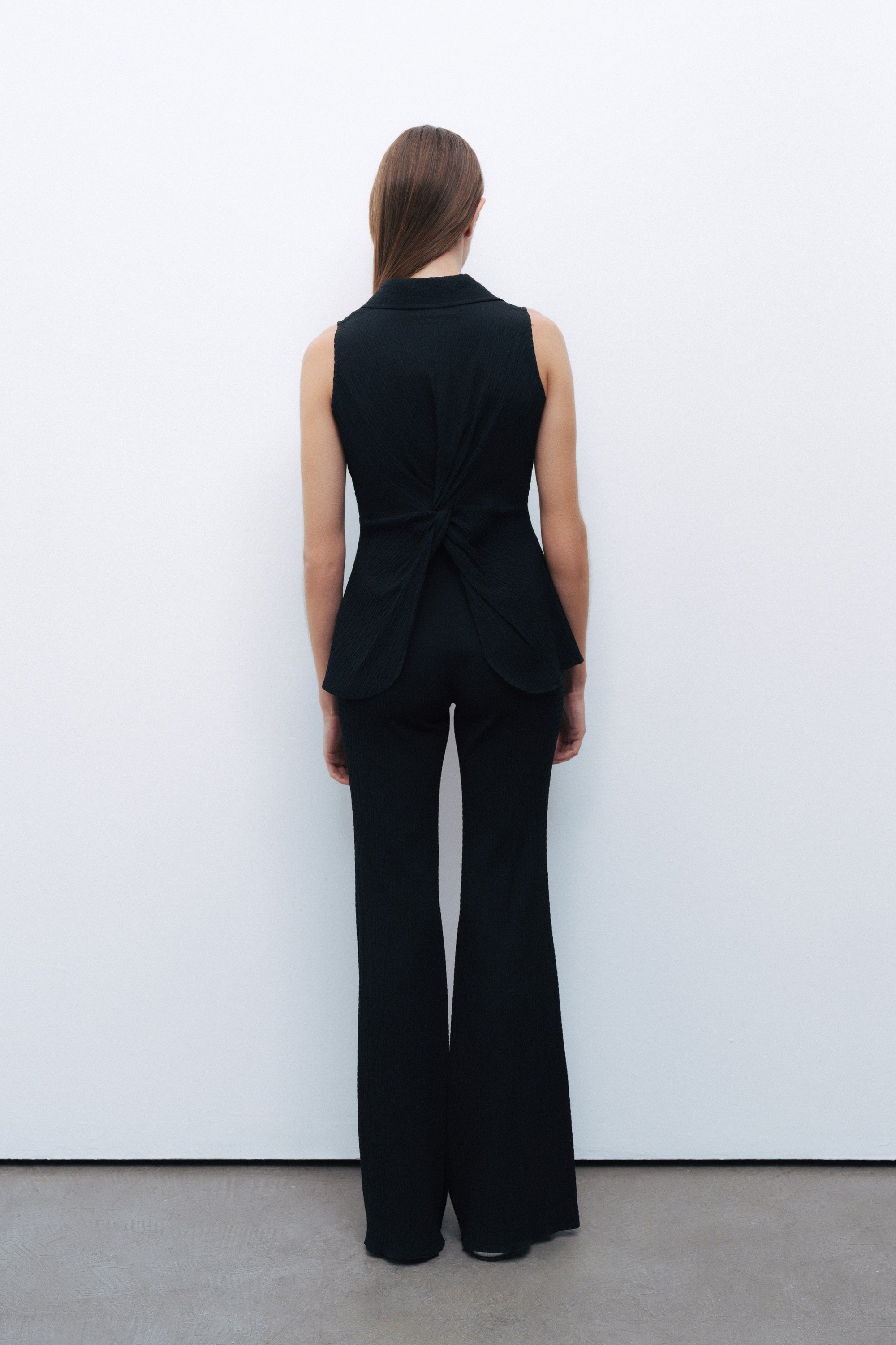 Black Spanish Leg Trousers