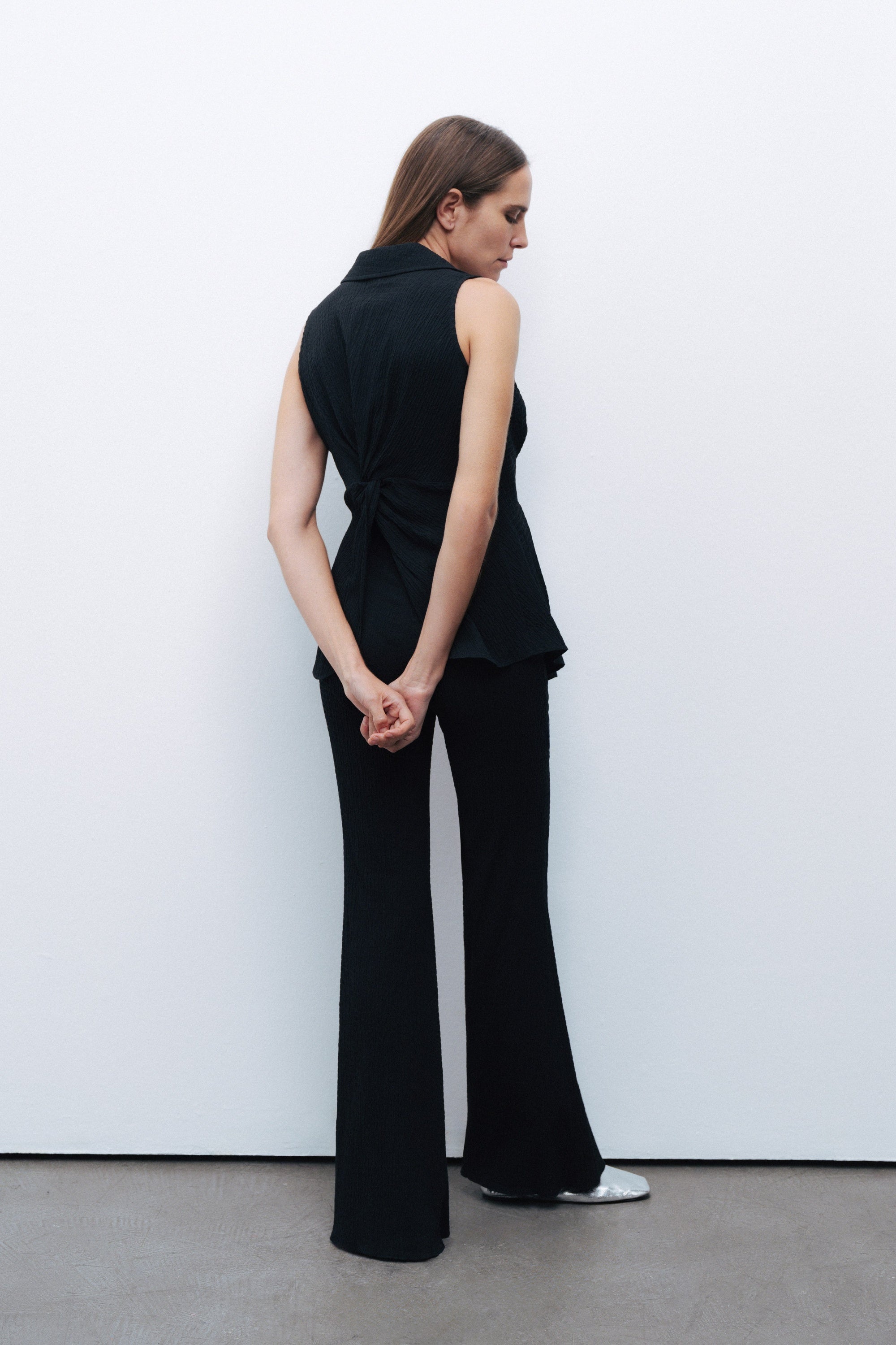 Black Spanish Leg Trousers