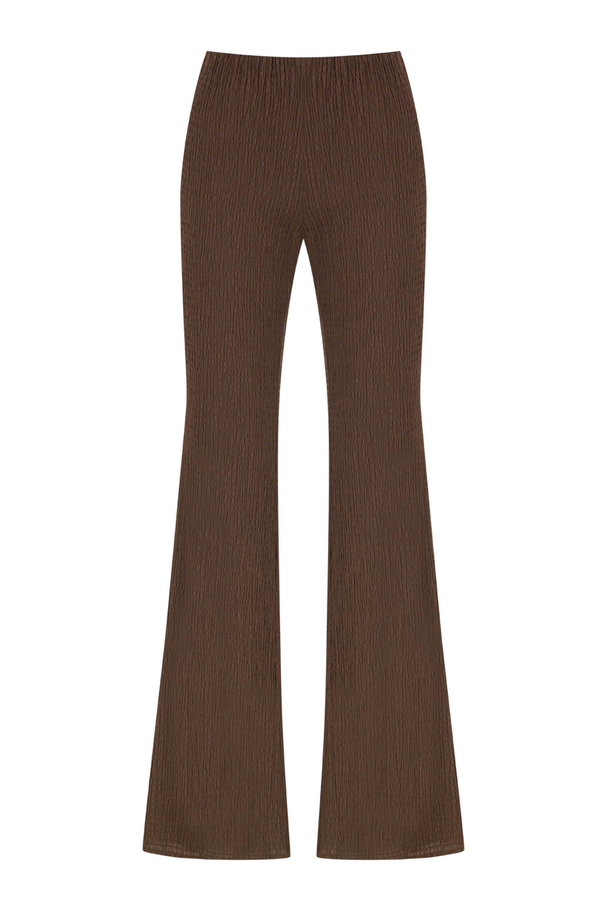 Coffee Spanish Leg Trousers