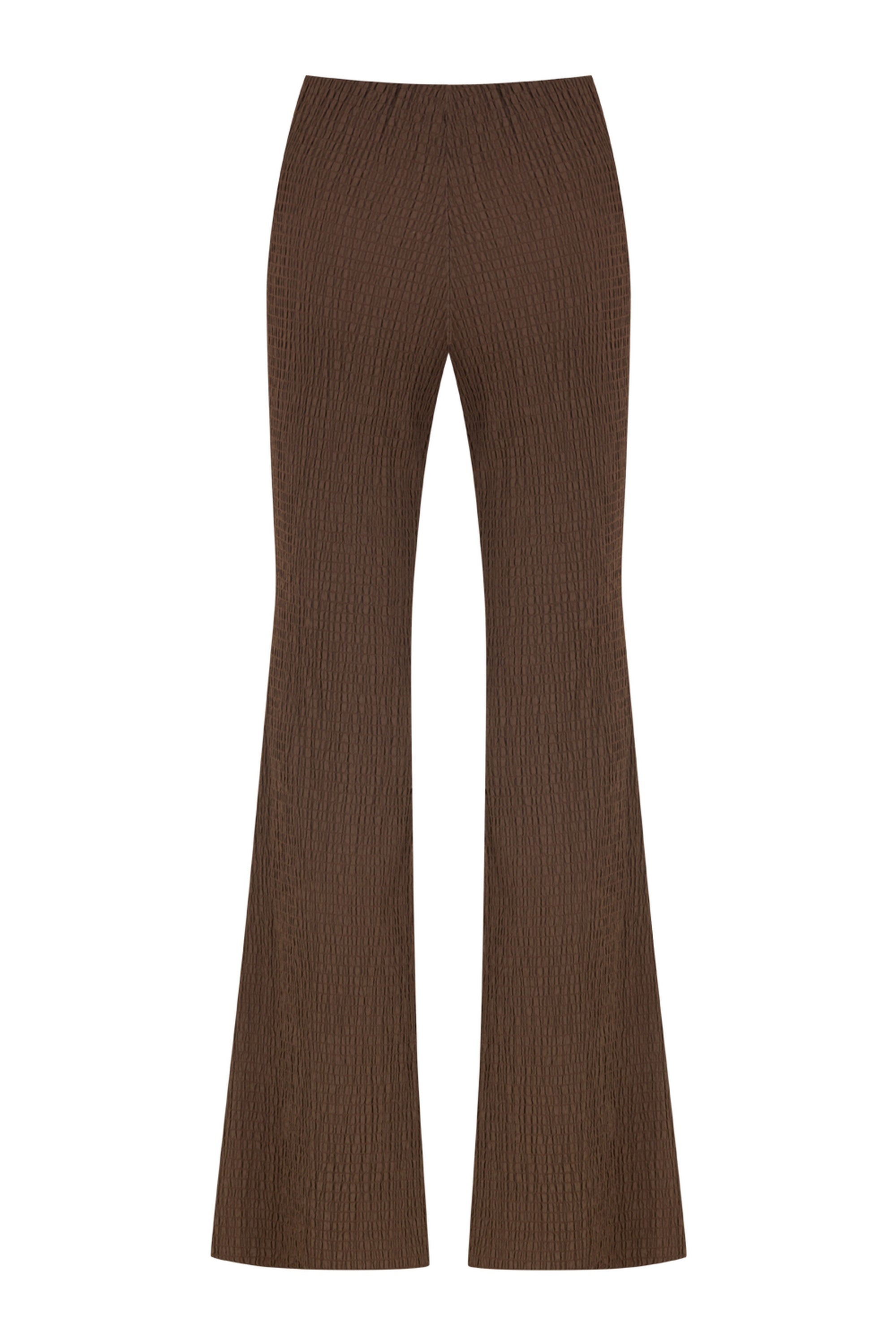 Coffee Spanish Leg Trousers
