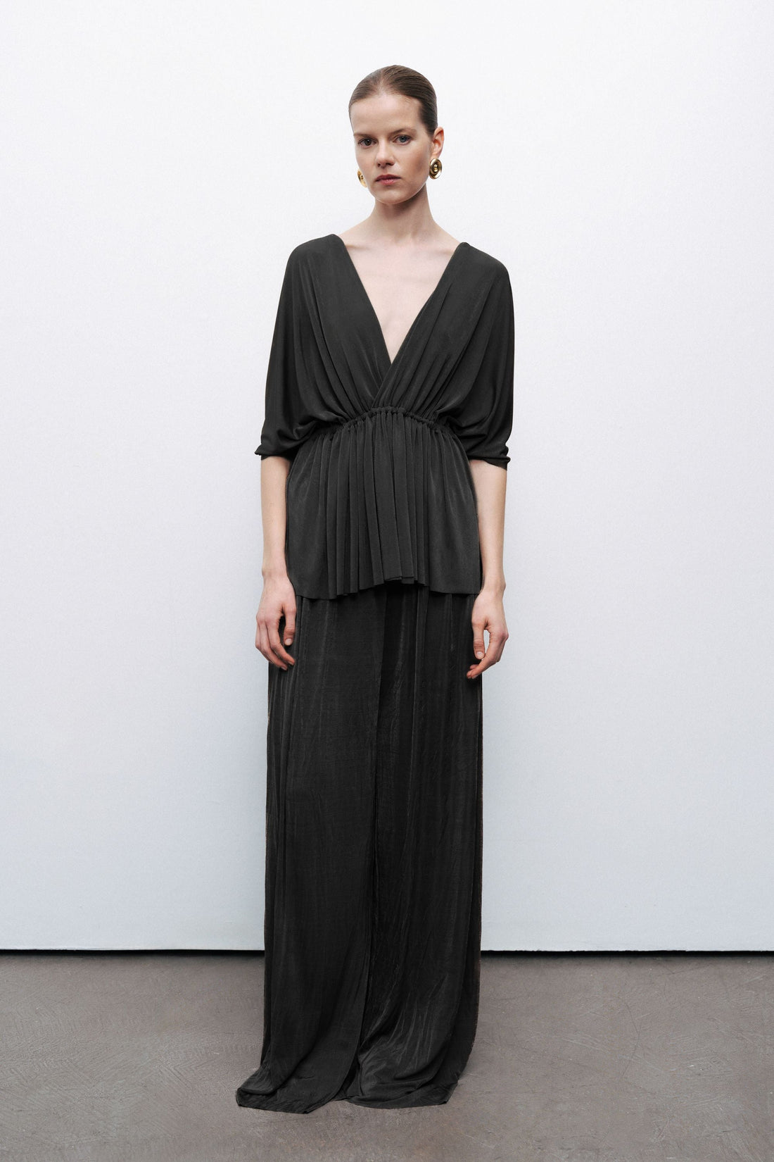 Black Beaded Accessory Blouse