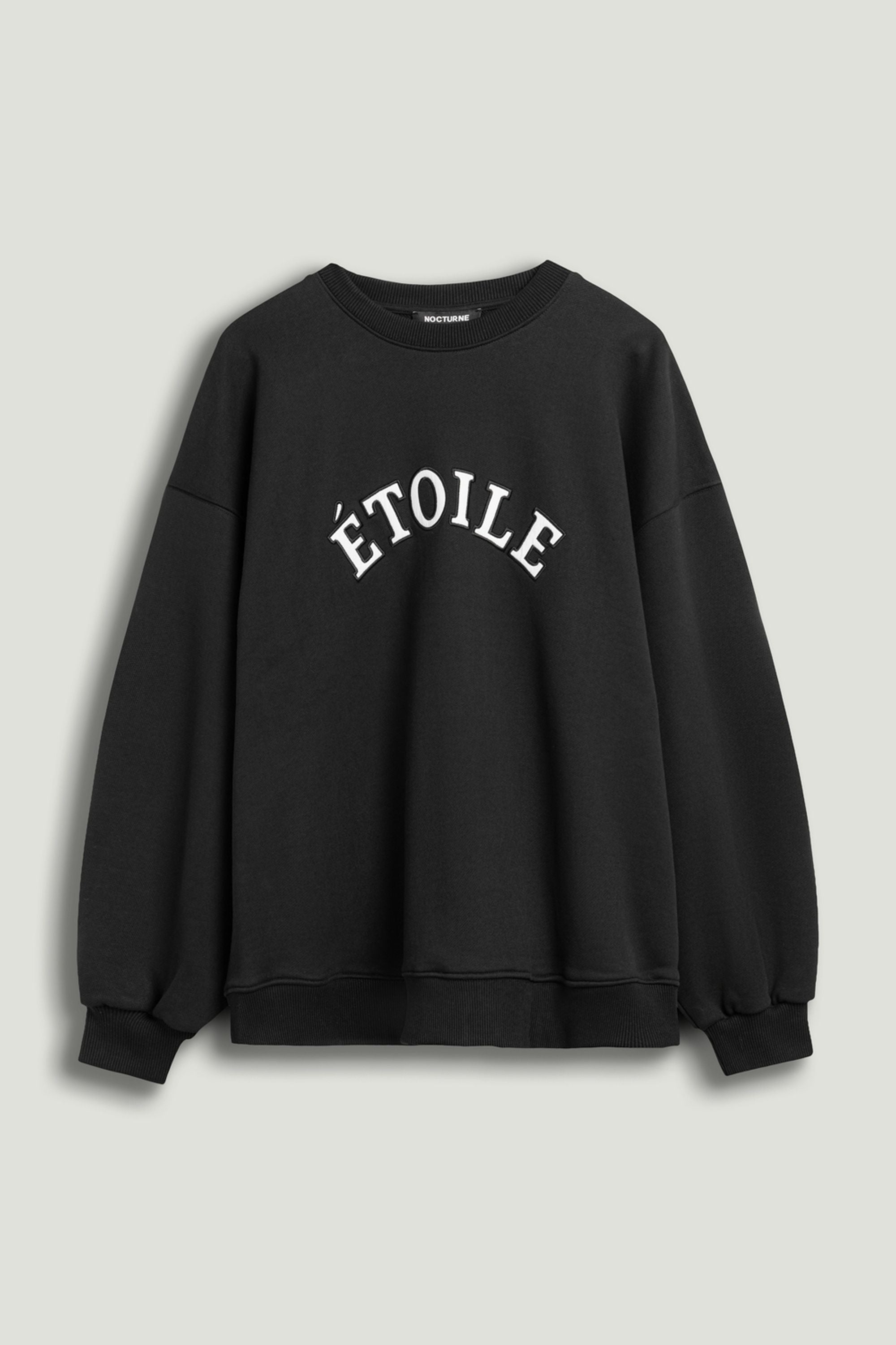 Woven Text Logo Sweatshirt