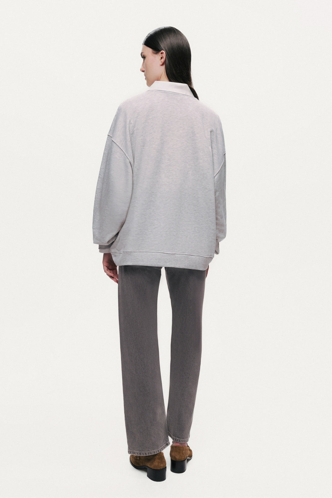 Woven Text Logo Sweatshirt