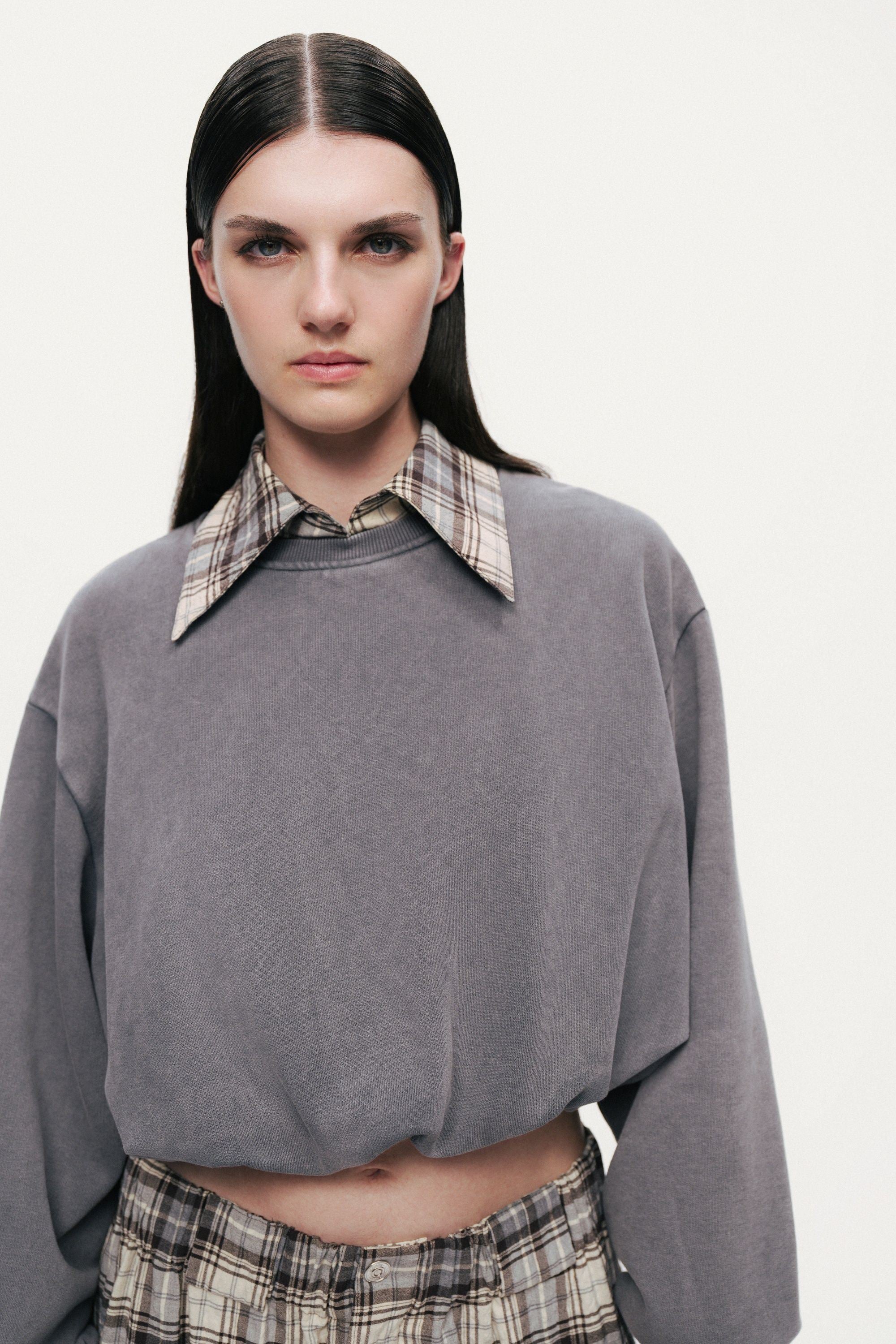 Cropped Crew Sweatshirt