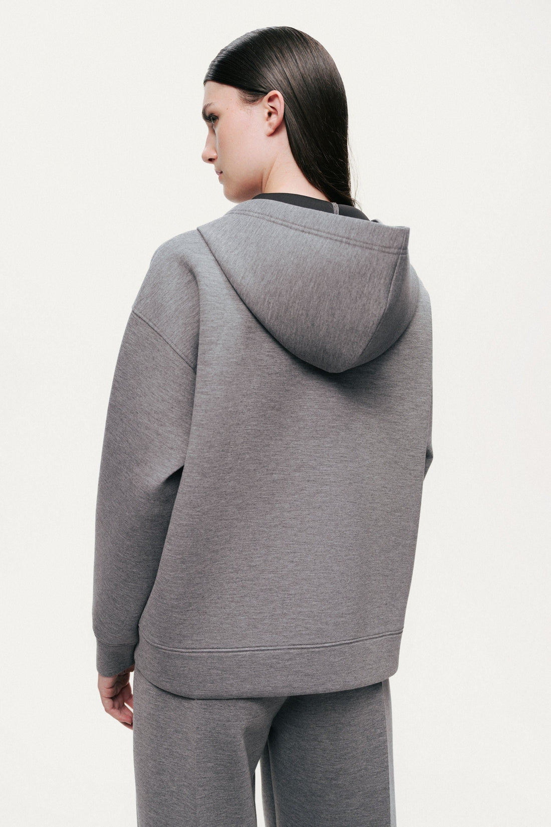 Relaxed Zip-Up Hoodie