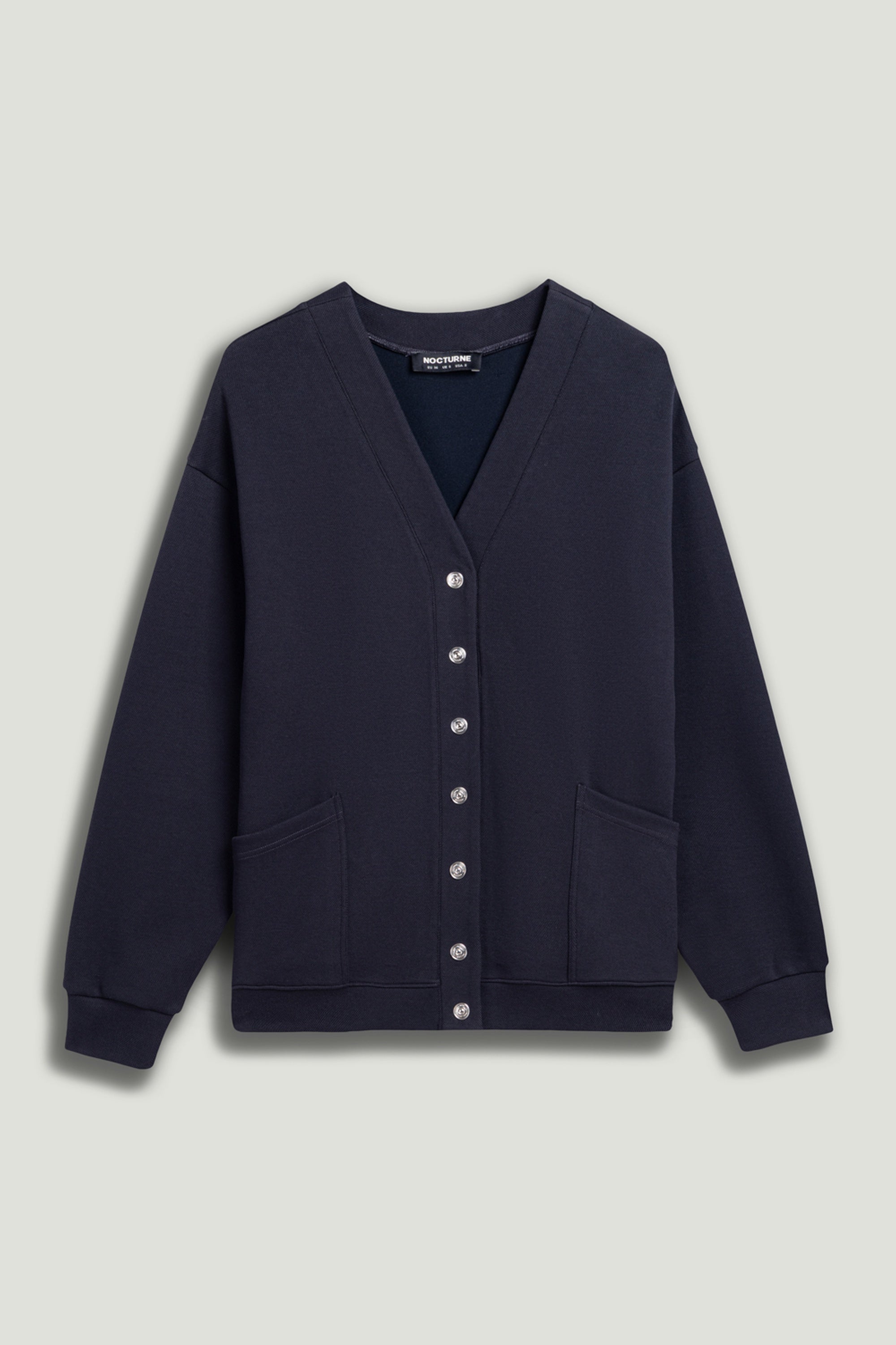 Button-Up Fleece Sweatshirt