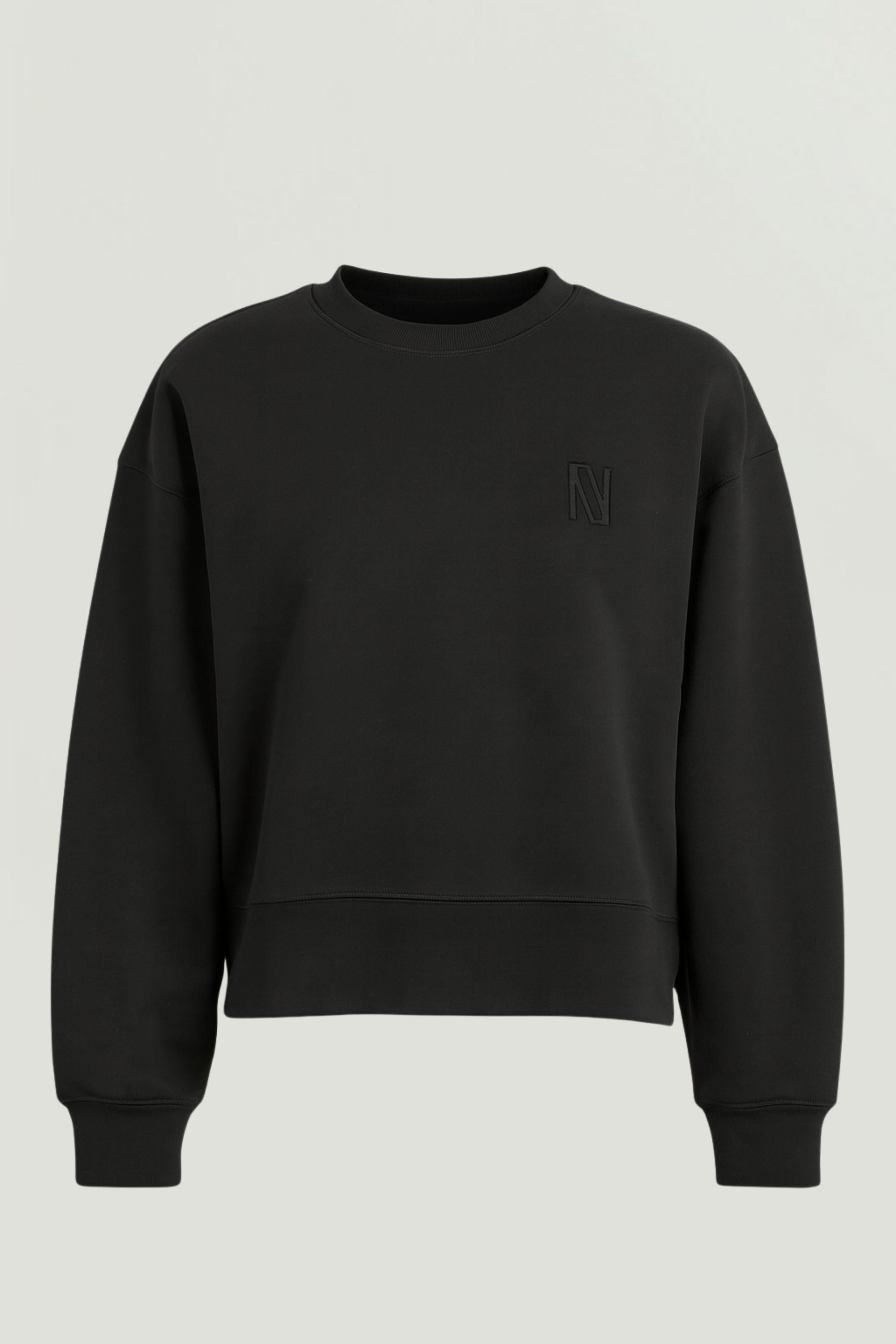 Minimal Embroidered Logo Sweatshirt