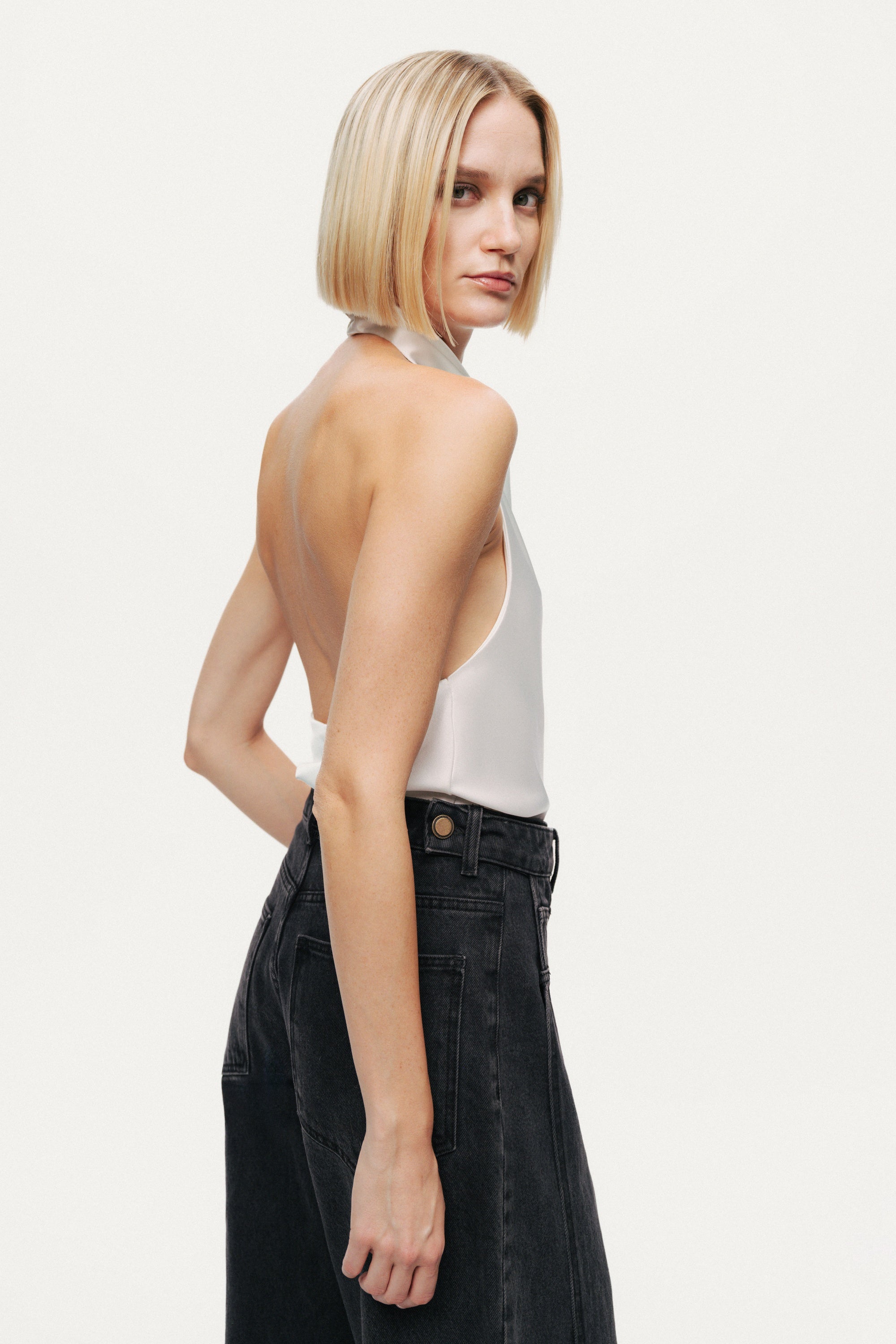 Washed Wide Leg Jeans