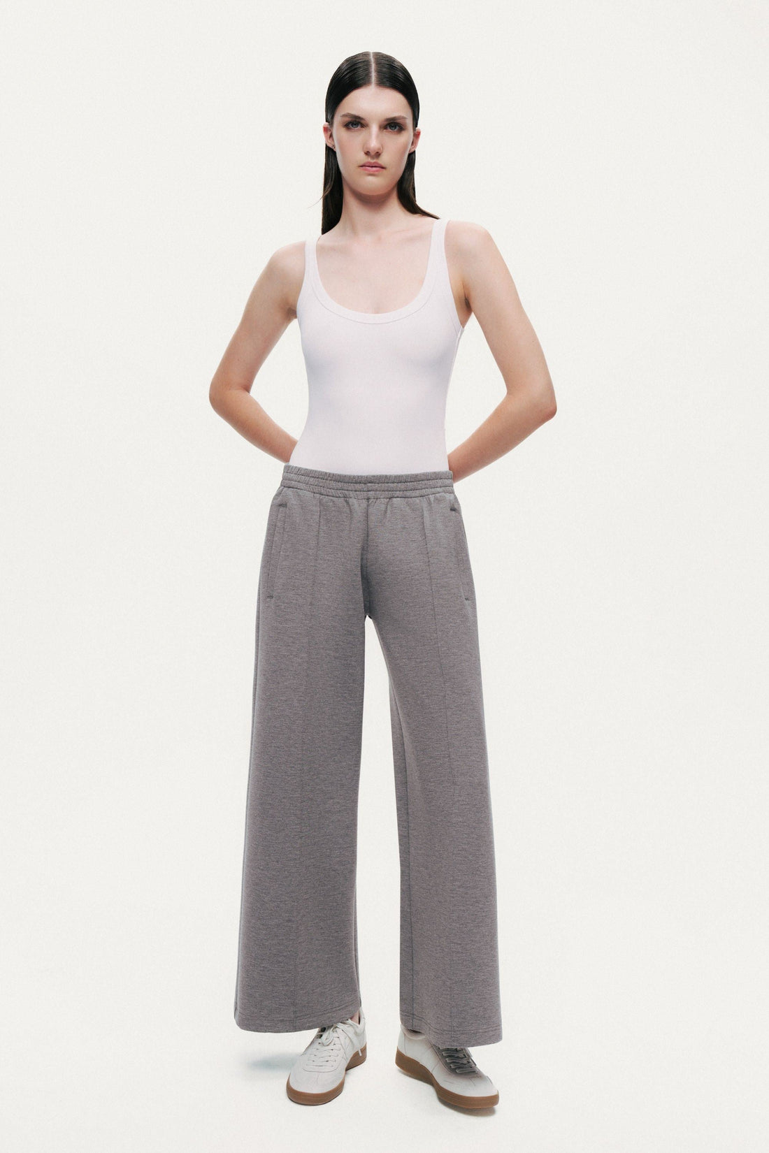 Relaxed Wide-Leg Track Pants