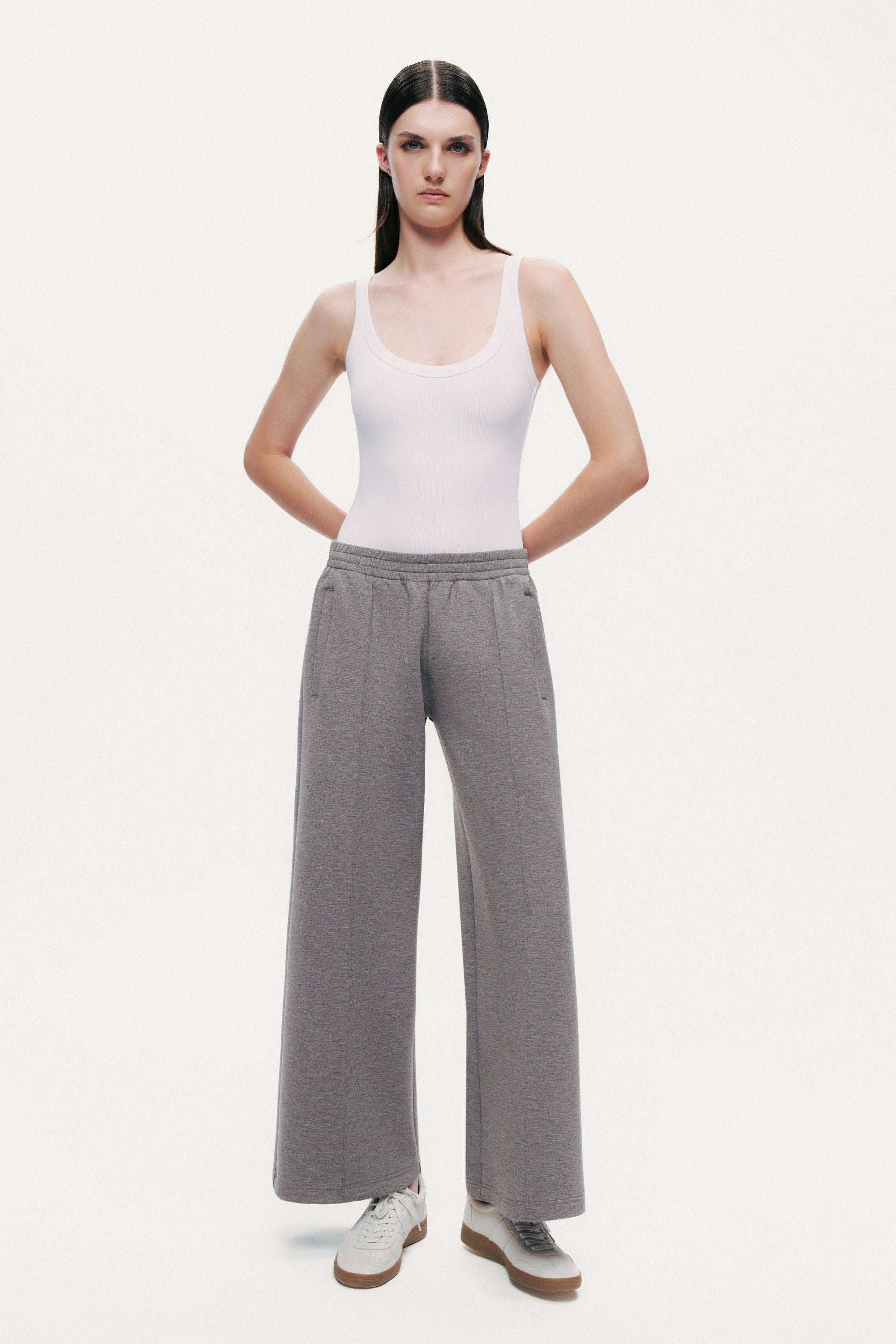 Relaxed Wide-Leg Track Pants