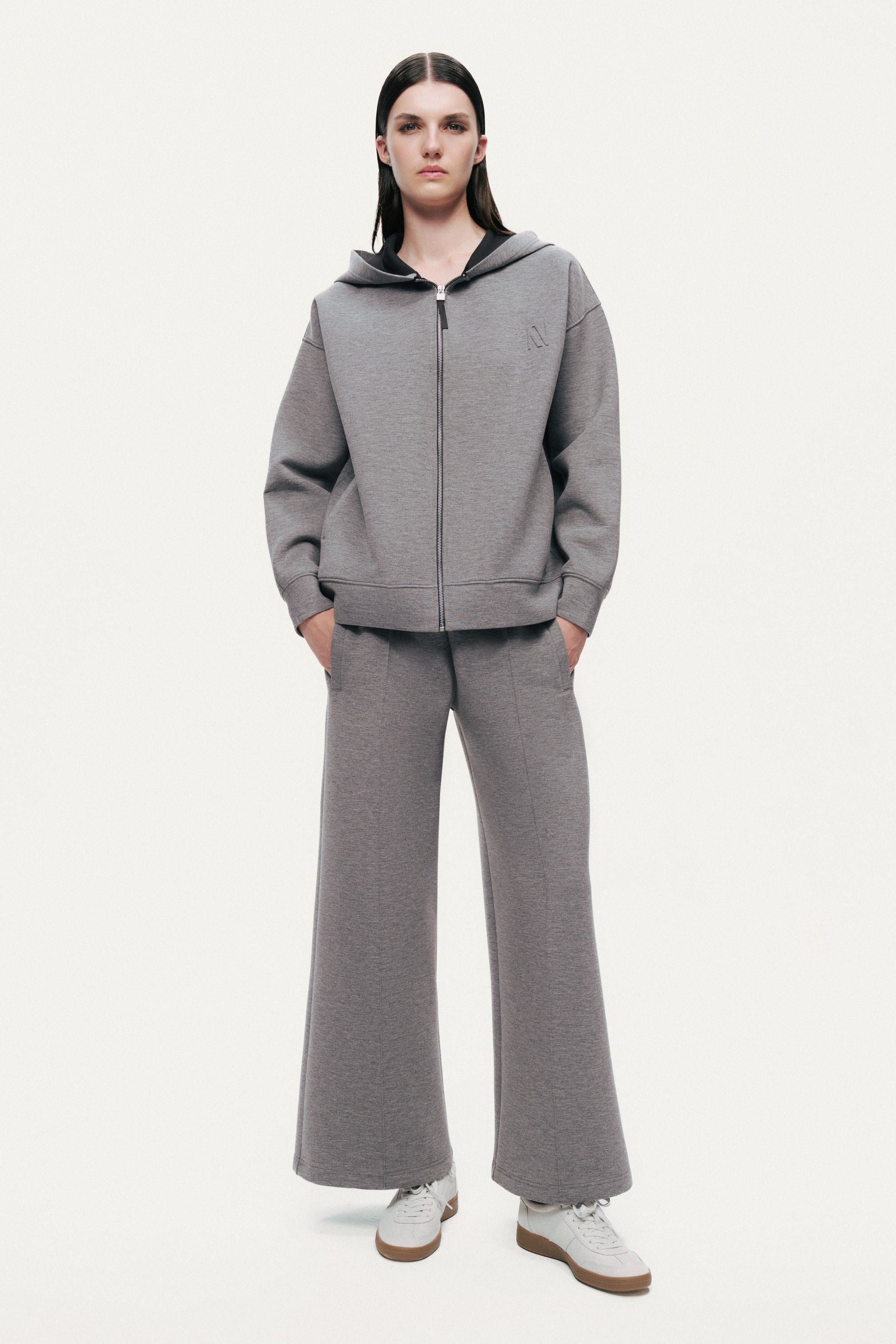Relaxed Wide-Leg Track Pants