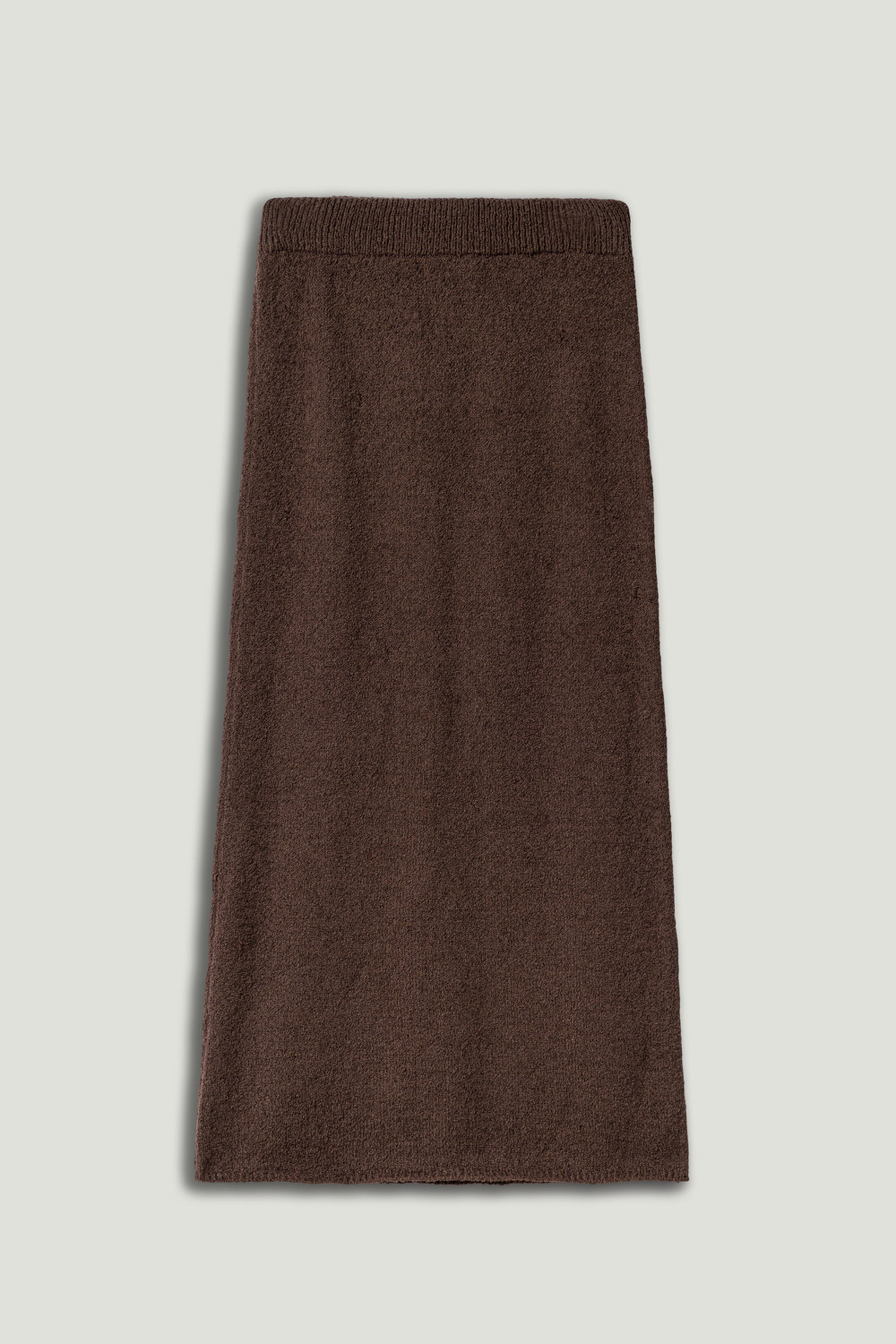 Embellished Ribbed Knit Maxi Skirt