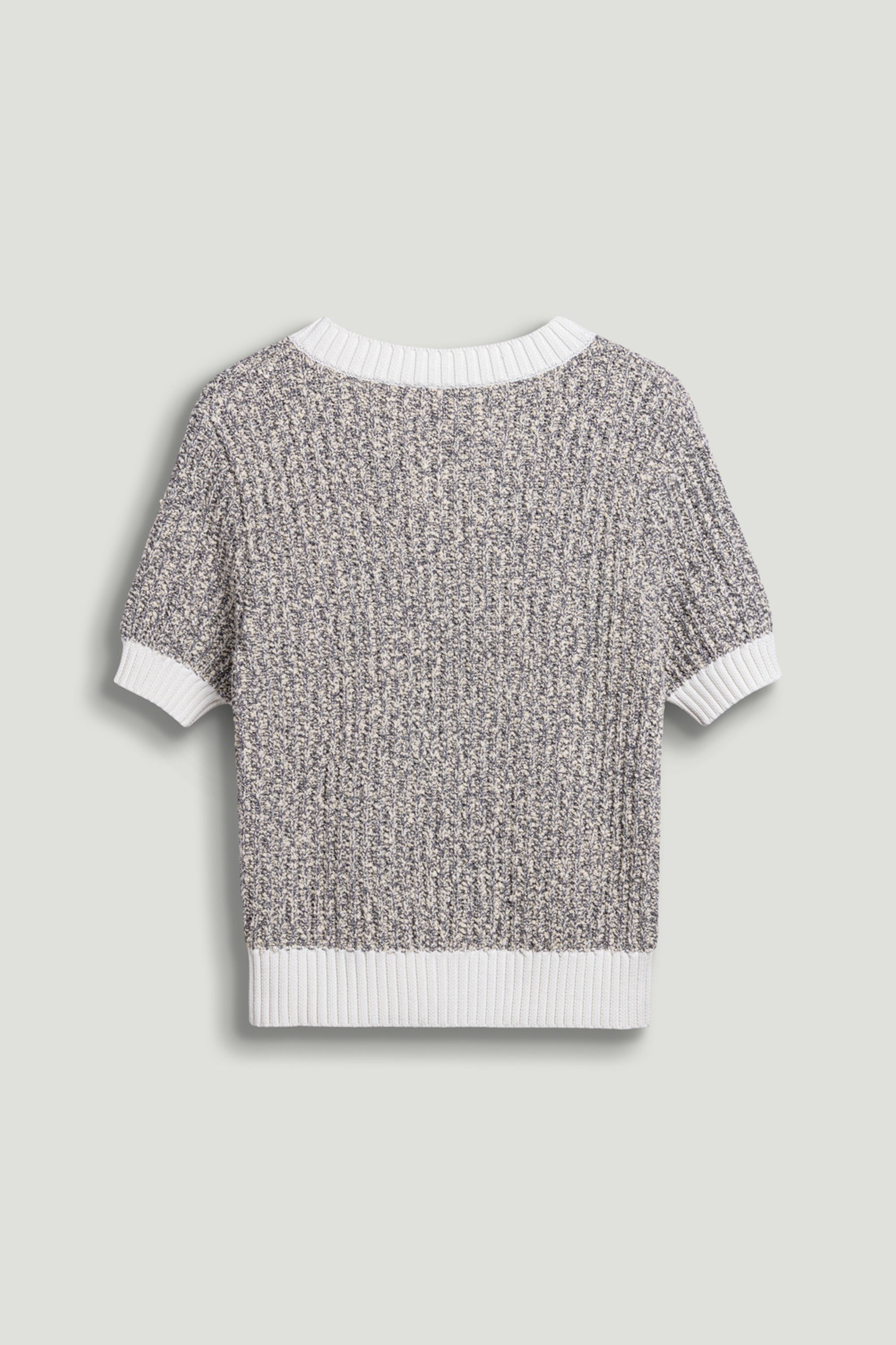 Button-Embellished Knit Top