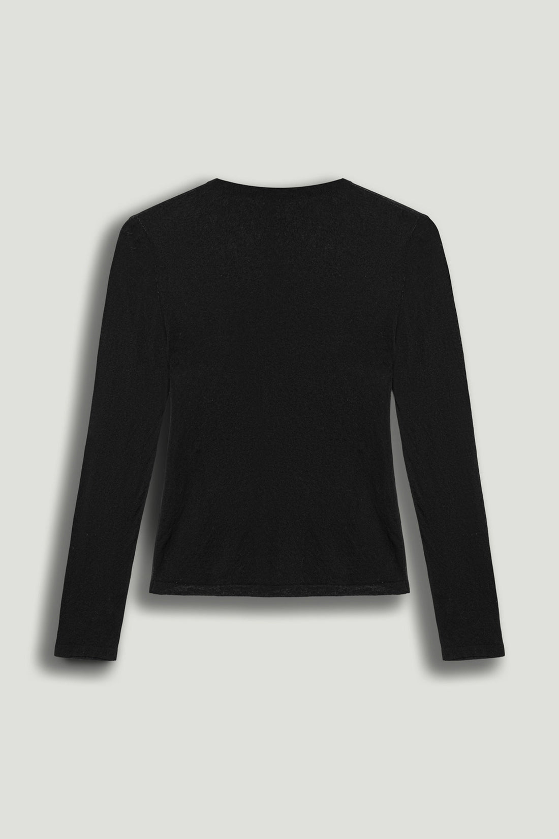 Sheer Crew-Neck Mesh Top