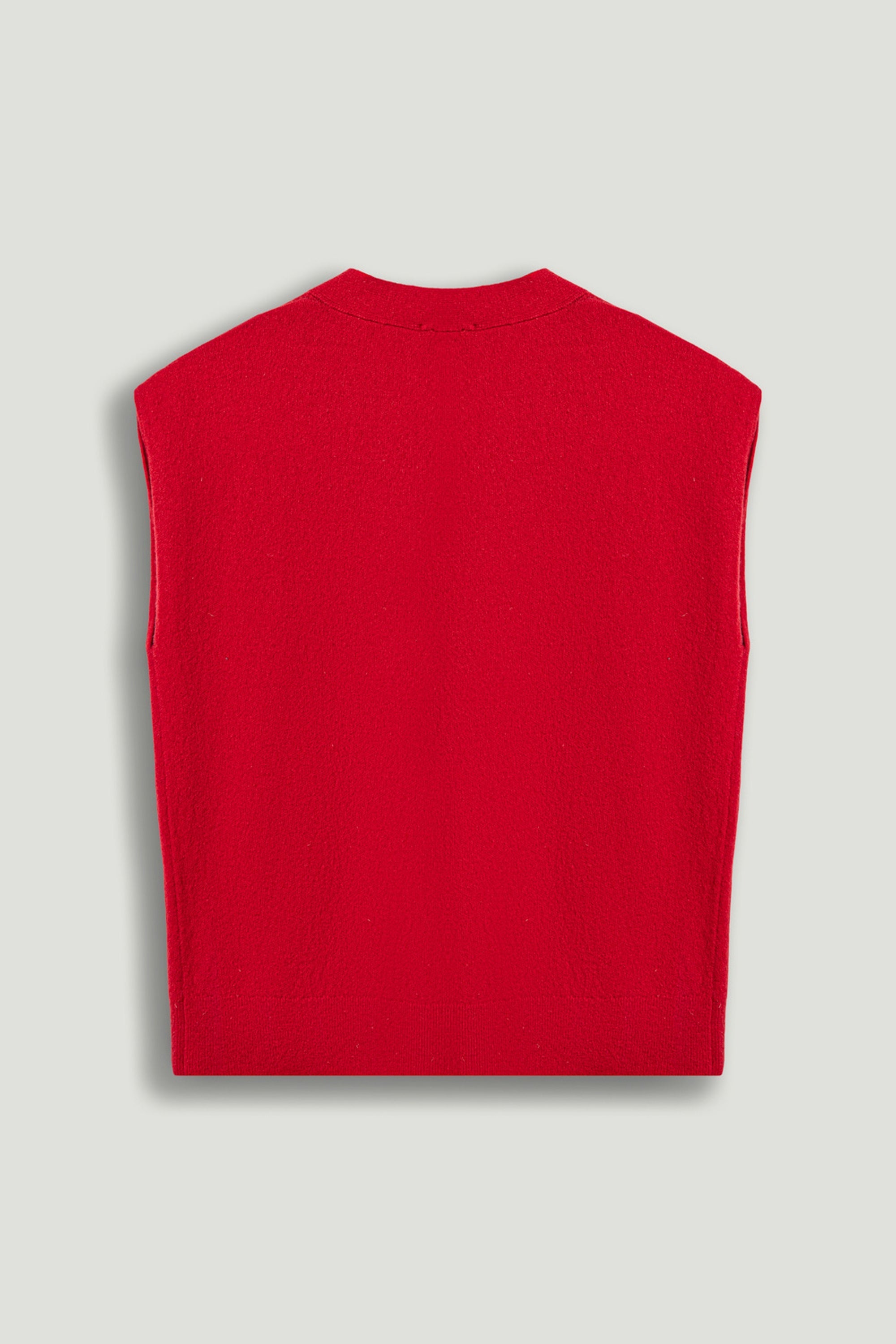 Embellished V-Neck Knit Sweater Vest