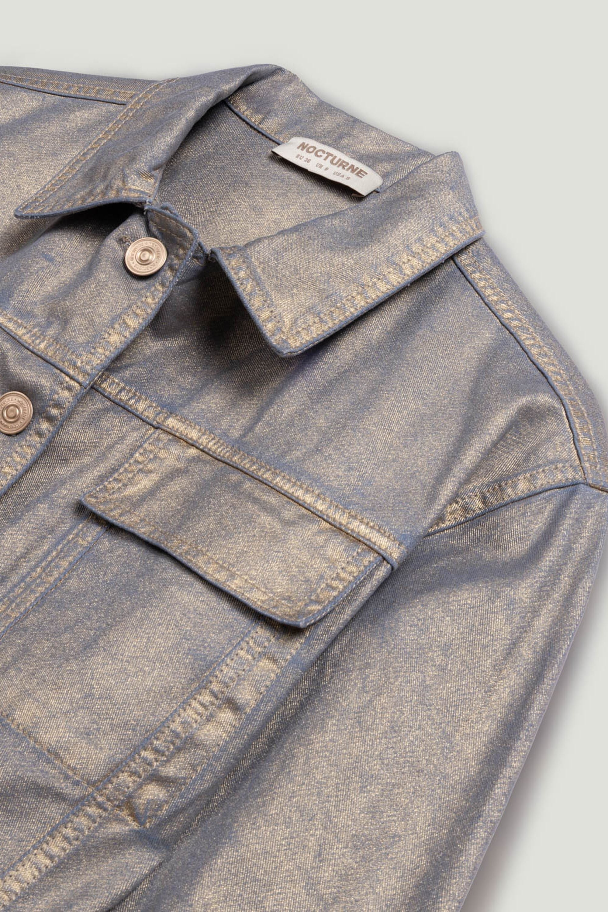 Metallic Denim Jacket