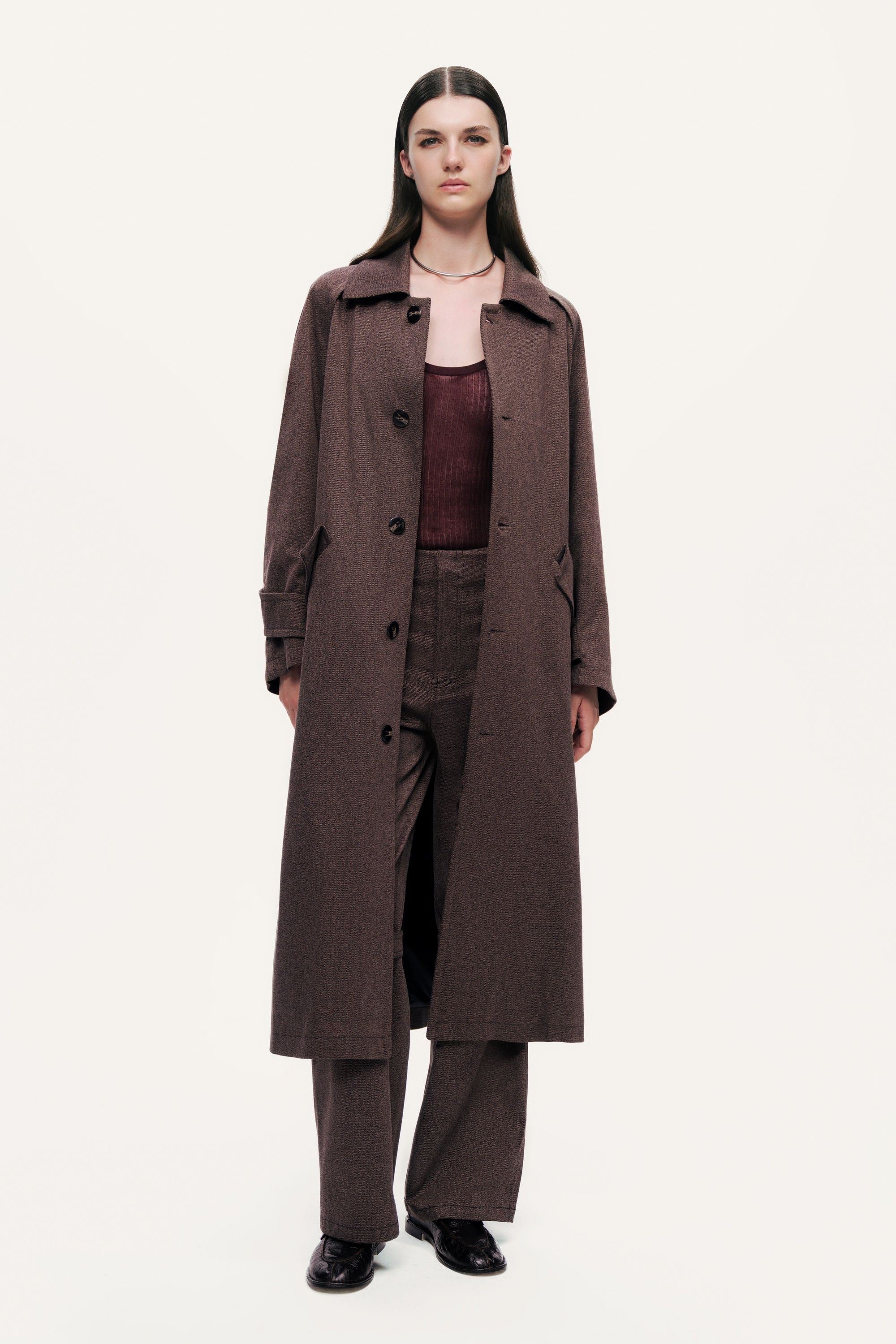 Single-Breasted Trench Coat