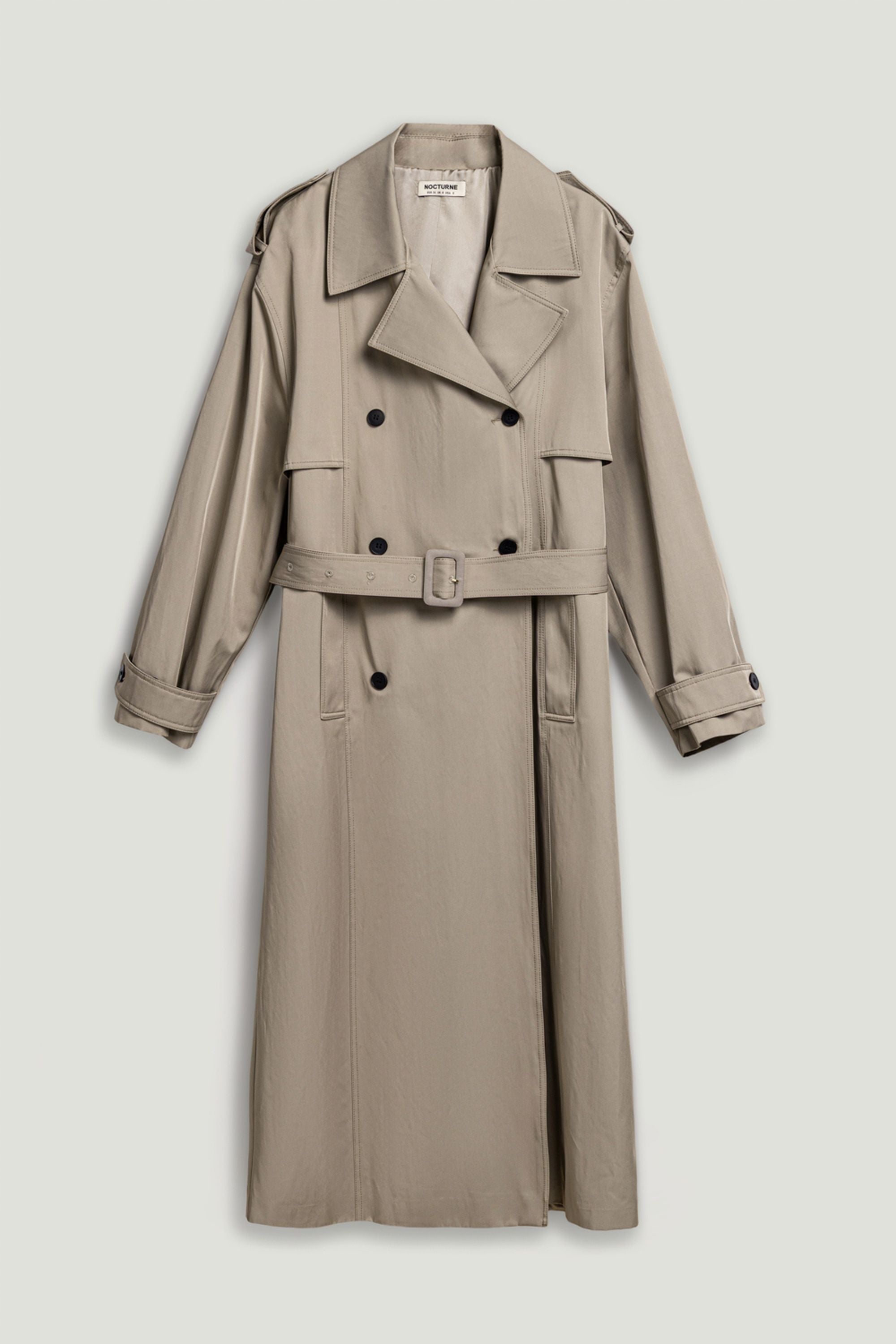 Oversized Double-Breasted Trench Coat