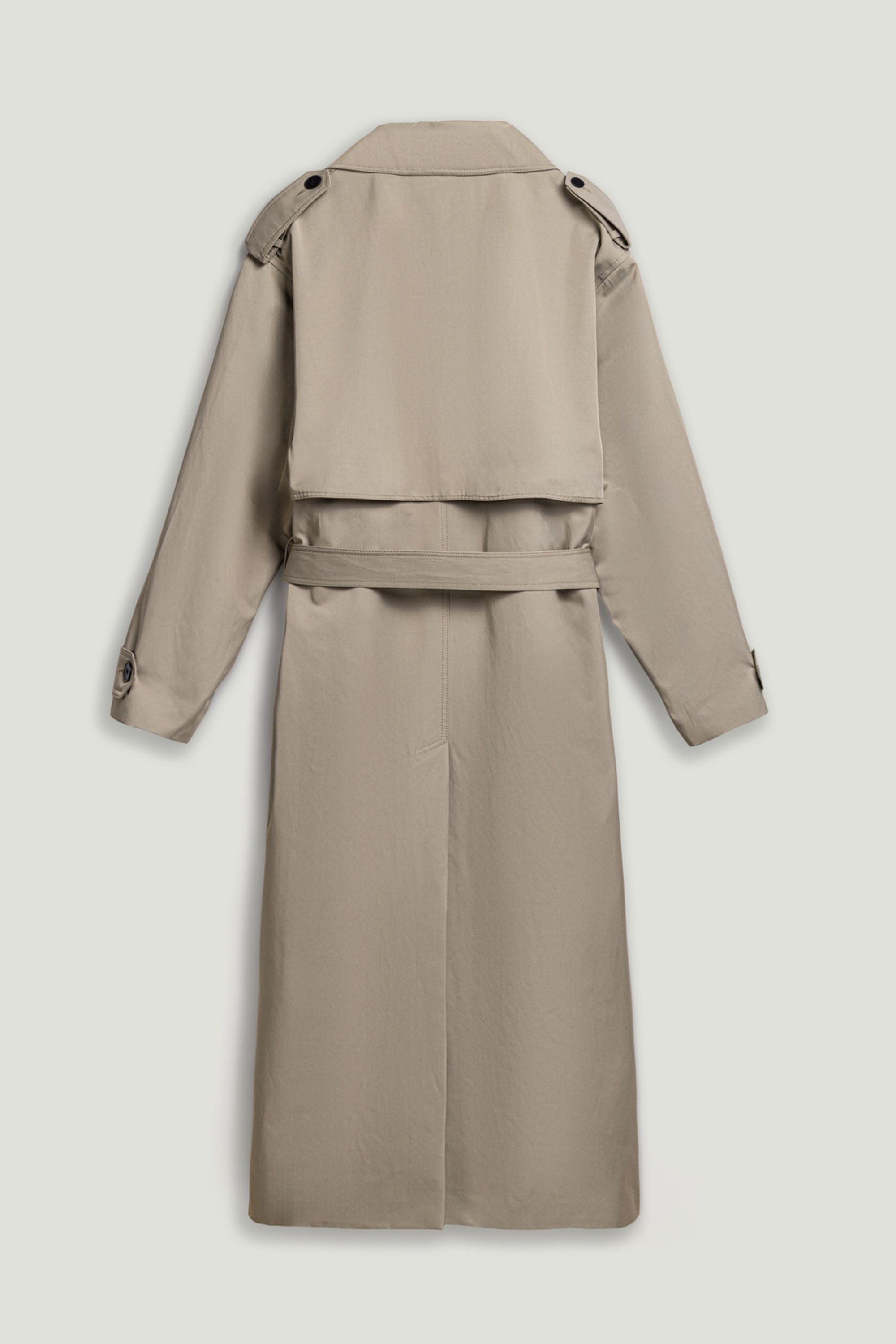Oversized Double-Breasted Trench Coat