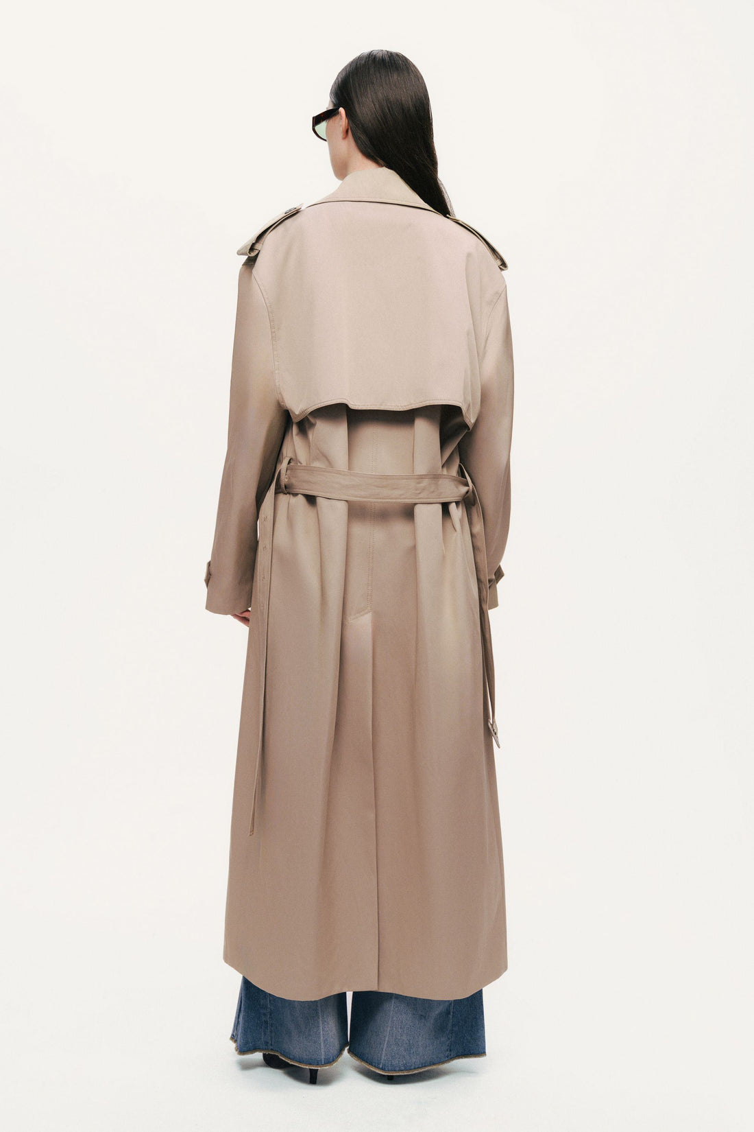 Oversized Double-Breasted Trench Coat