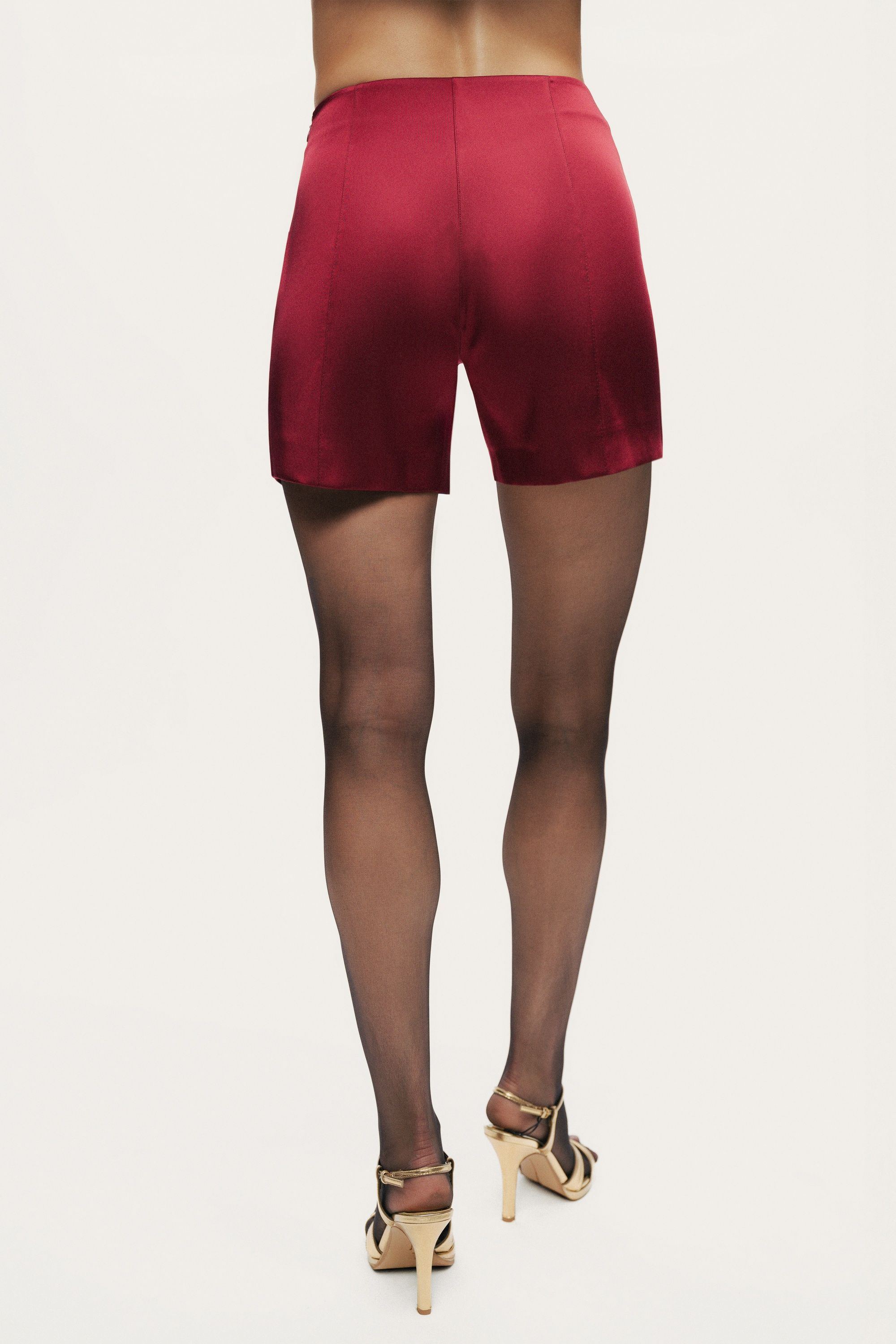 Twin-Lace High-Waist Shorts