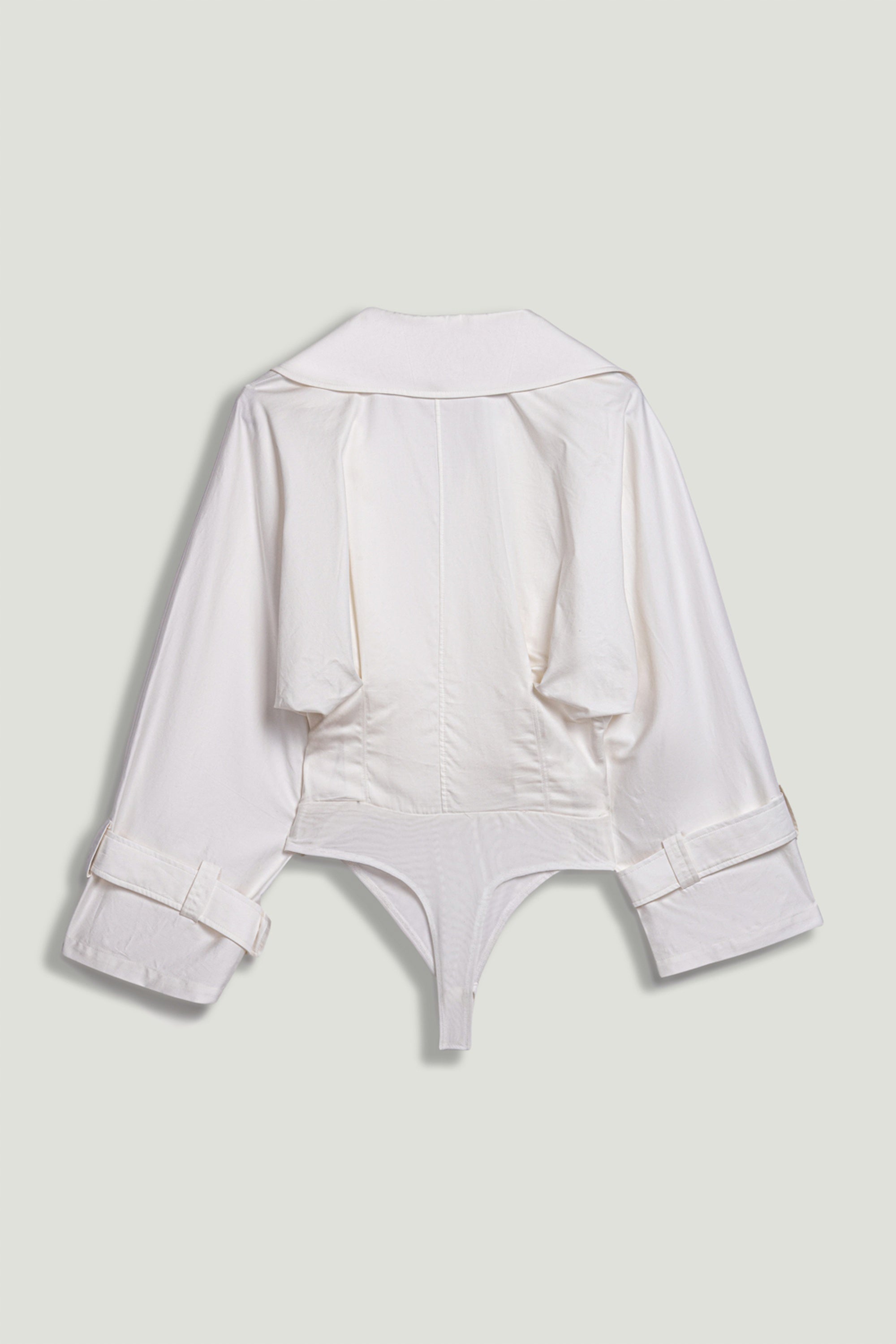 Layered Collar Wrap Bodysuit