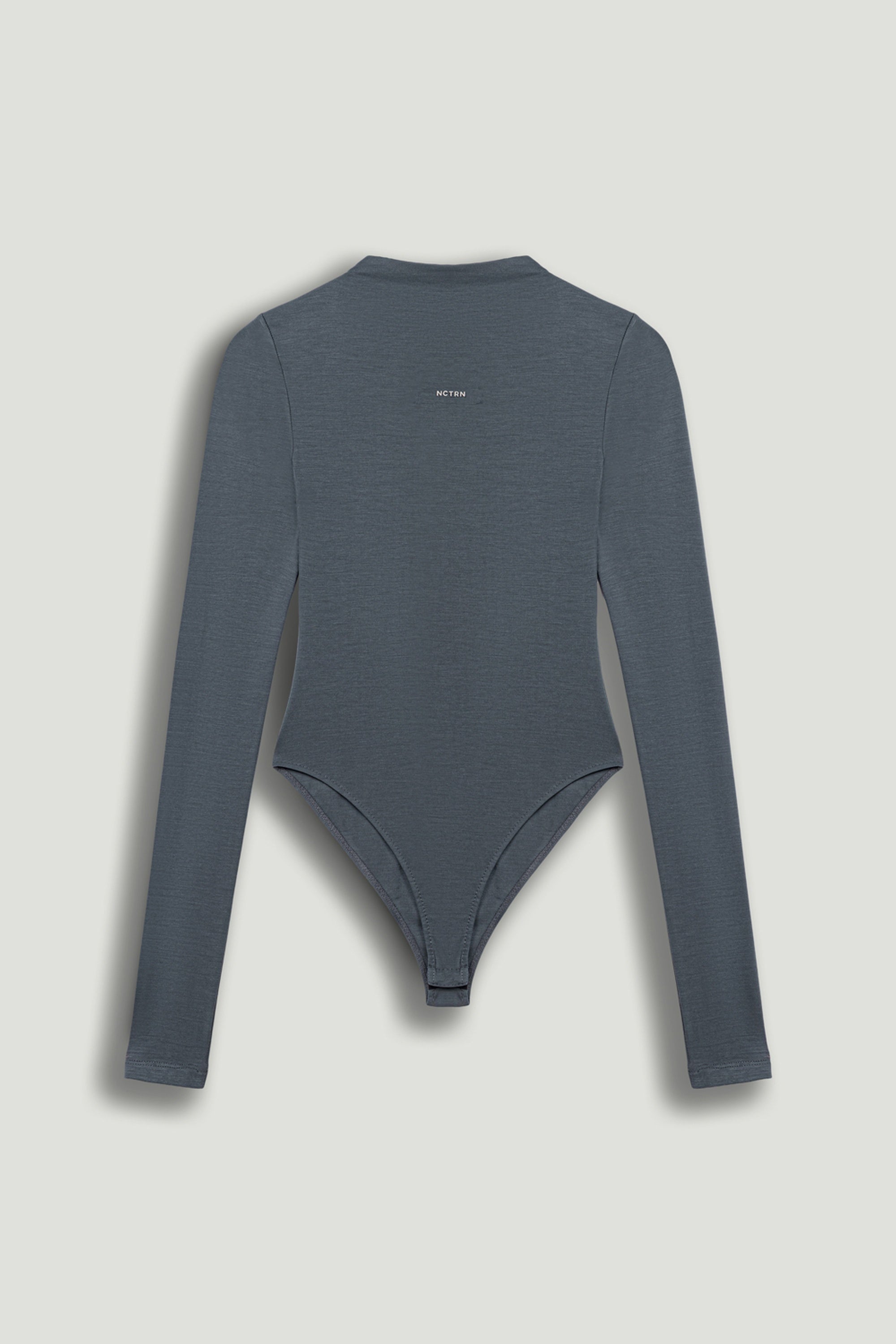 Long-Sleeve Mock-Neck Jersey Bodysuit