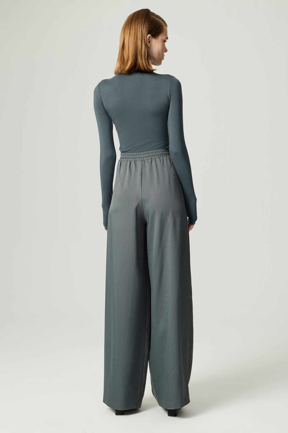 Long-Sleeve Mock-Neck Jersey Bodysuit