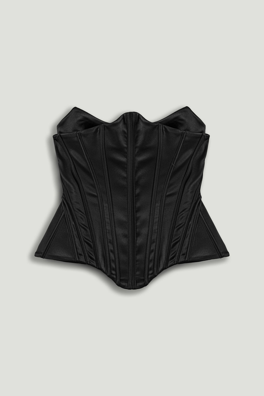 Sculpted Satin Corset Top