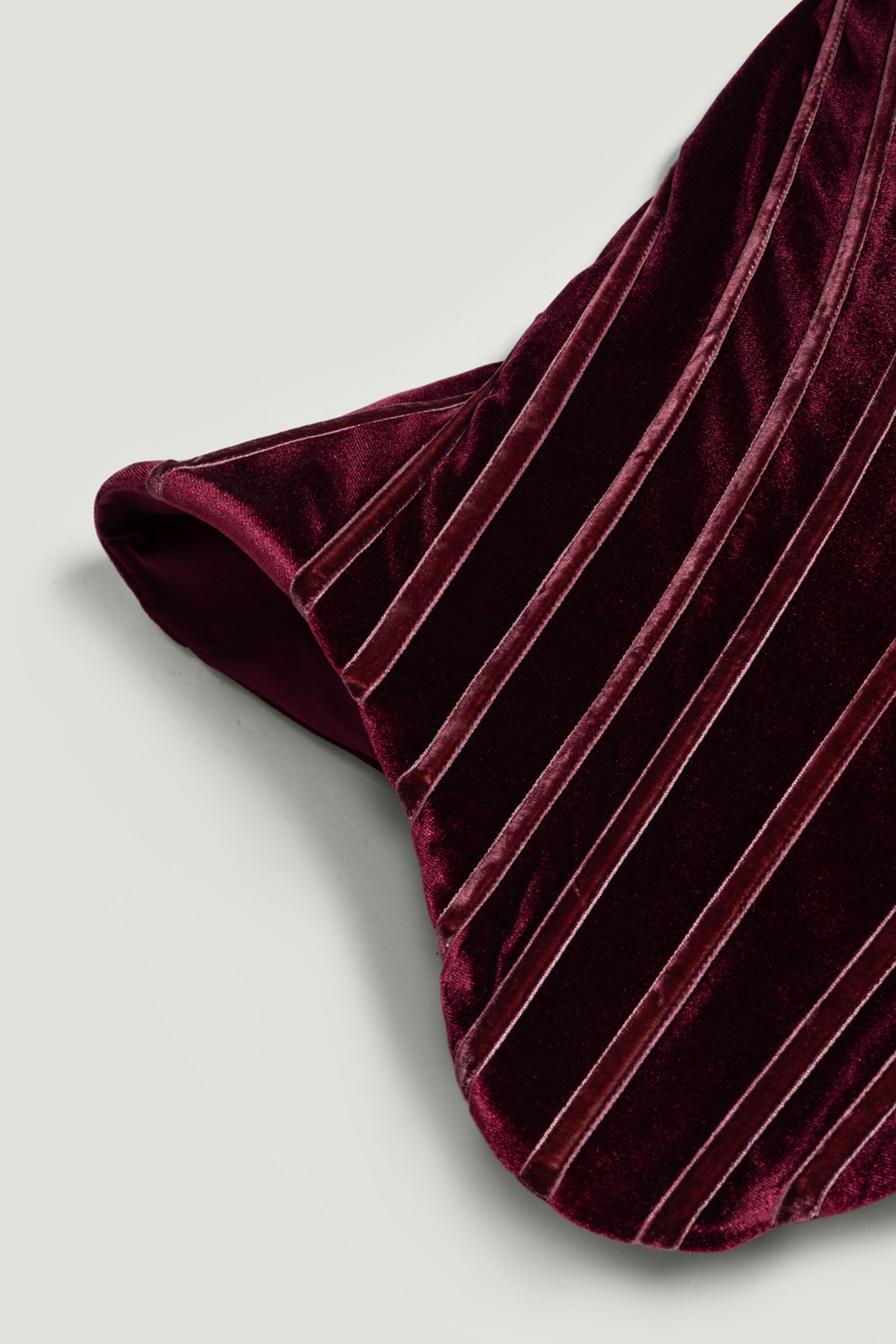 Structured Velvet Strapless Bustier