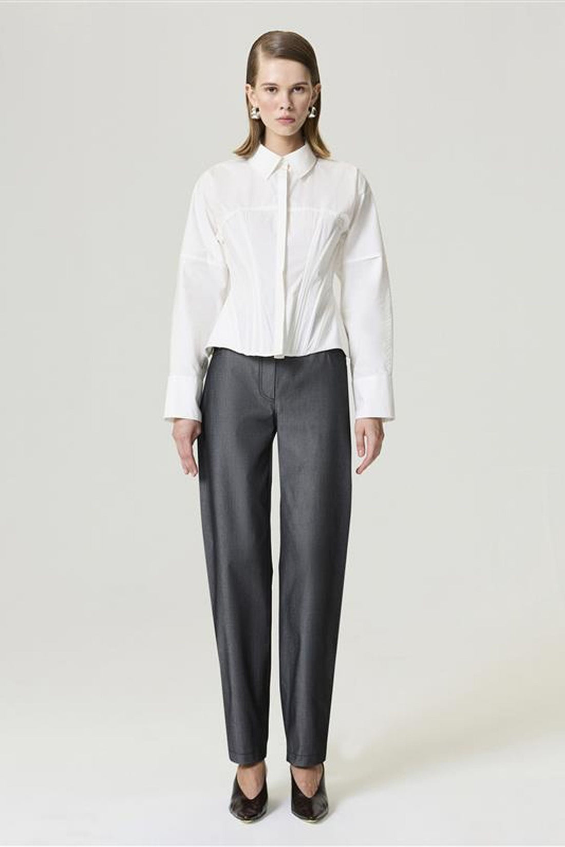 Structured Corset-Inspired Shirt