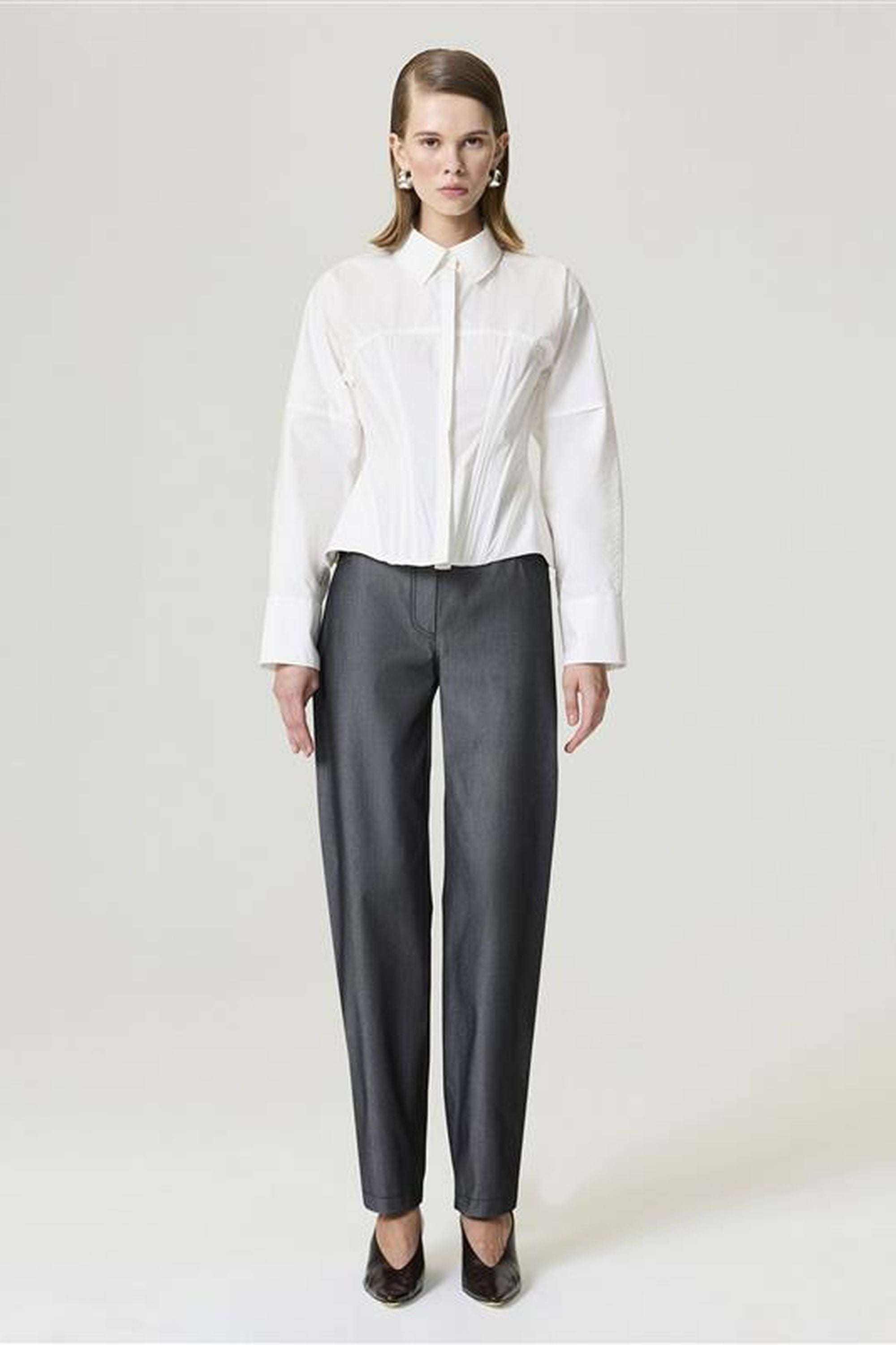 Structured Corset-Inspired Shirt